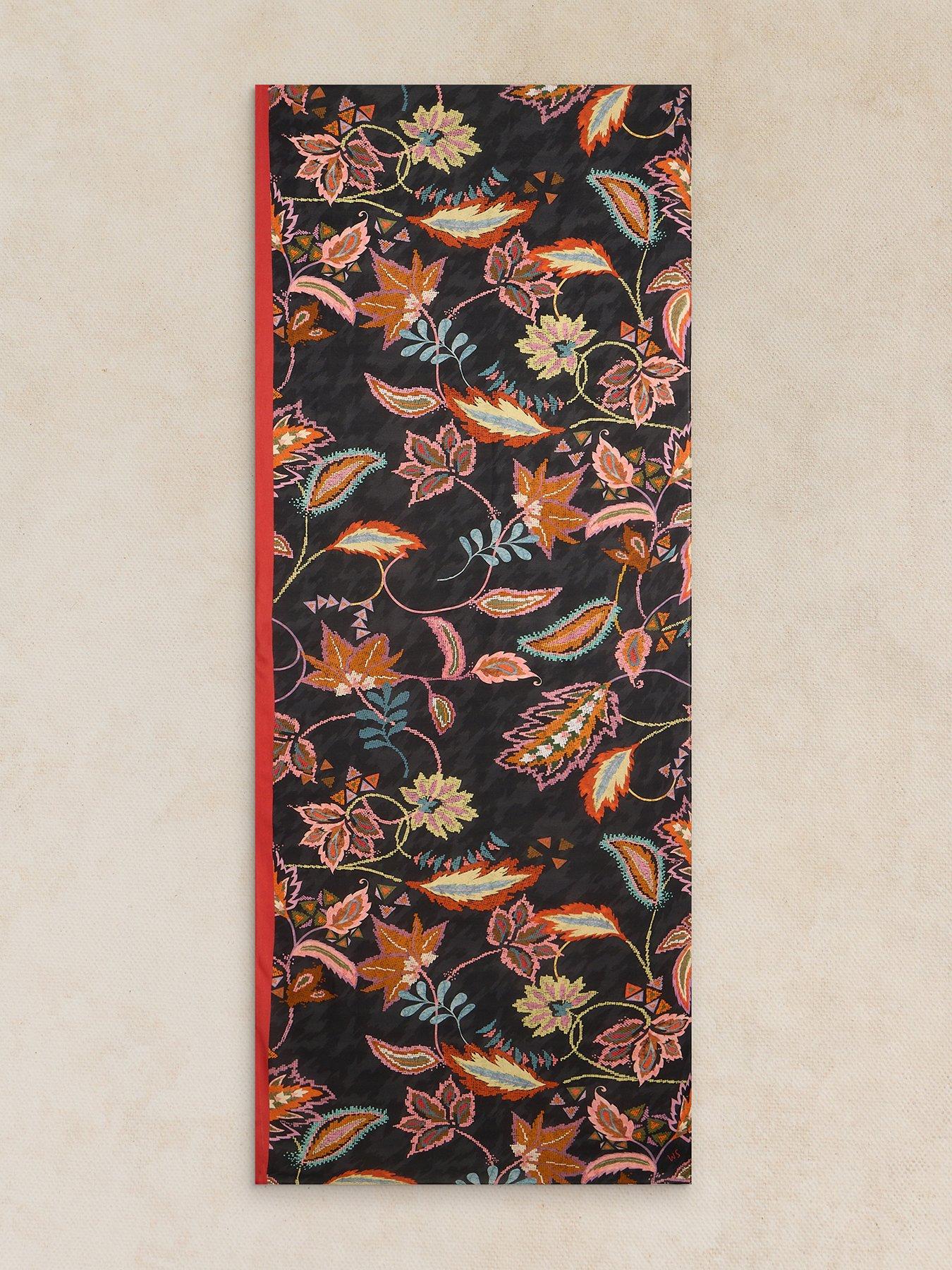 Image 2 of 3 of White Stuff Sophie Printed Scarf - Black