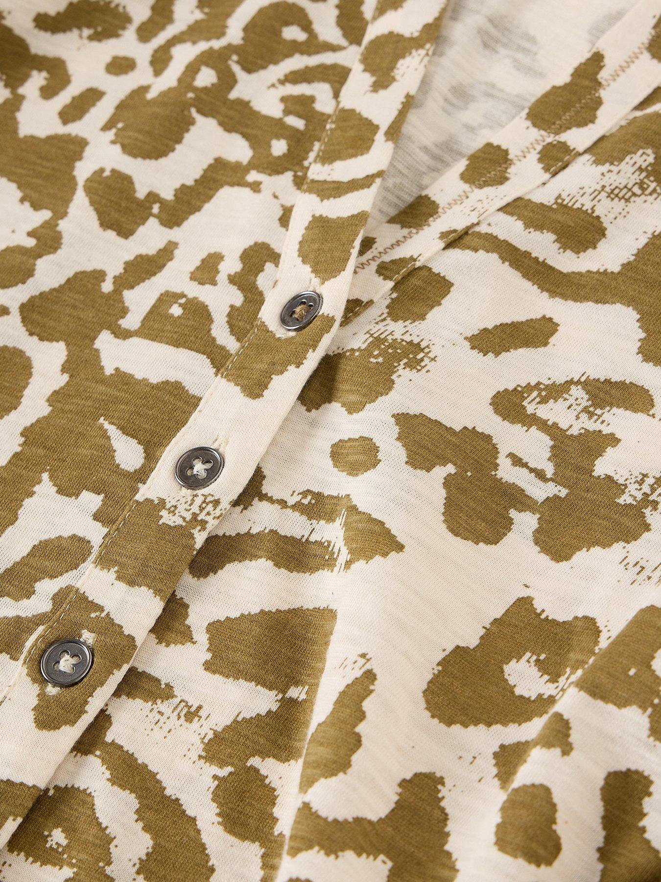 Image 6 of 6 of White Stuff Annie Jersey Shirt - Green