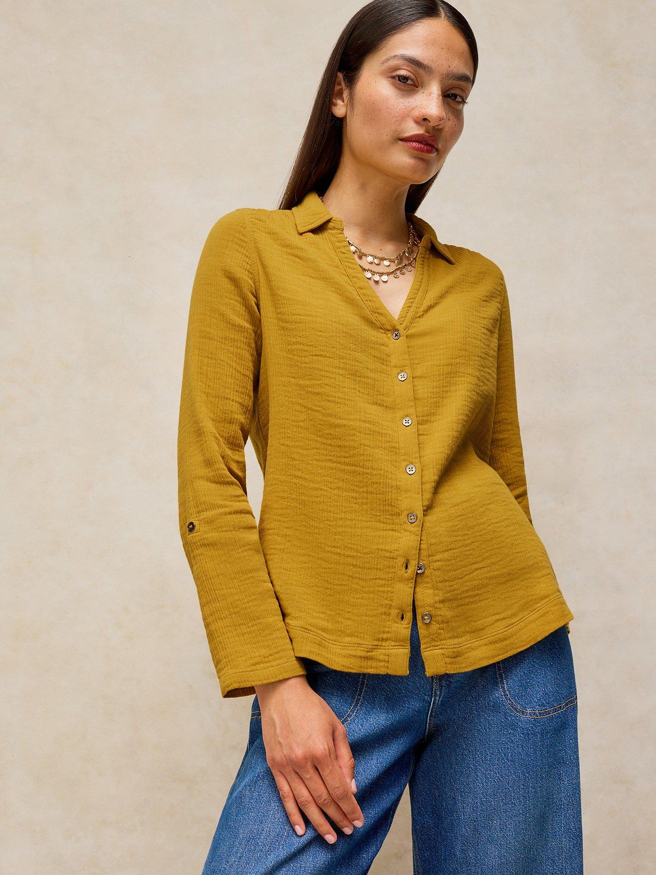 Image 1 of 5 of White Stuff Annie Double Cloth Shirt