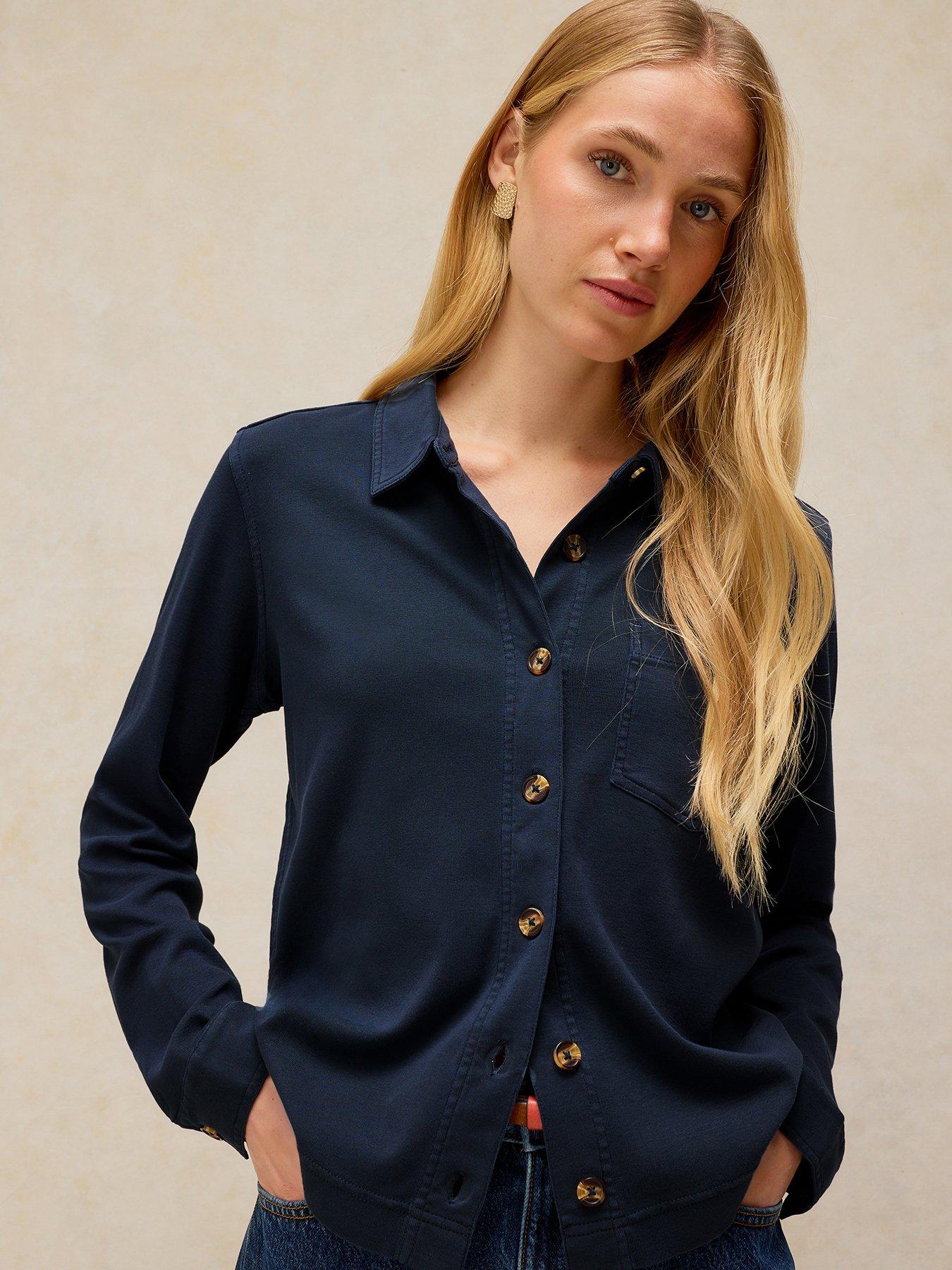 Image 1 of 6 of White Stuff Imogen Shirt - Blue