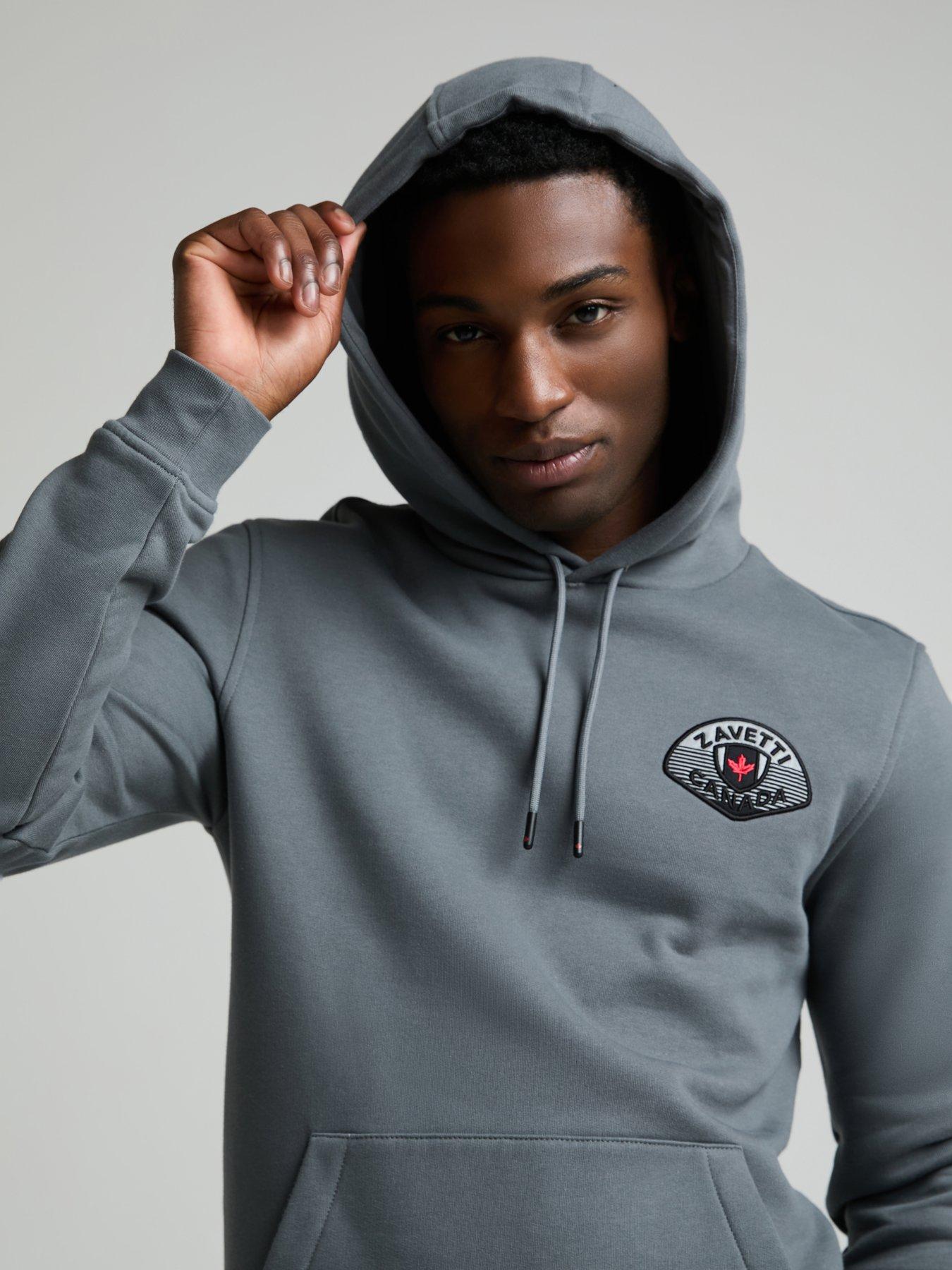 Image 4 of 5 of Zavetti Canada Bottacini Compatto Pullover Hoodie - Dark Grey