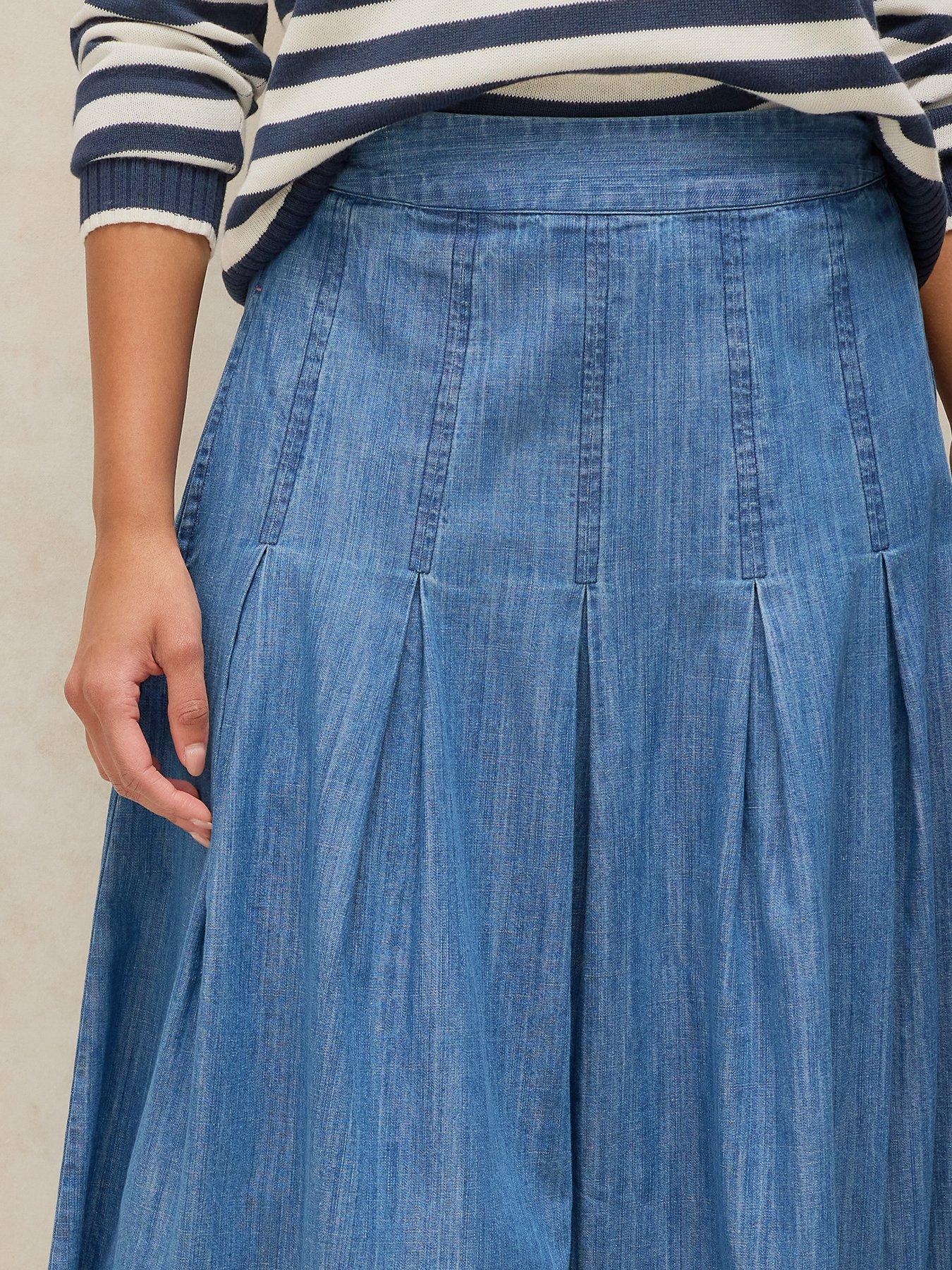 Image 4 of 6 of White Stuff Marlowe Denim Skirt - Blue