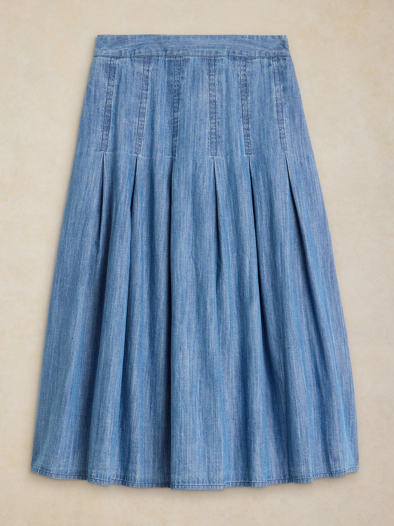Image 5 of 6 of White Stuff Marlowe Denim Skirt - Blue