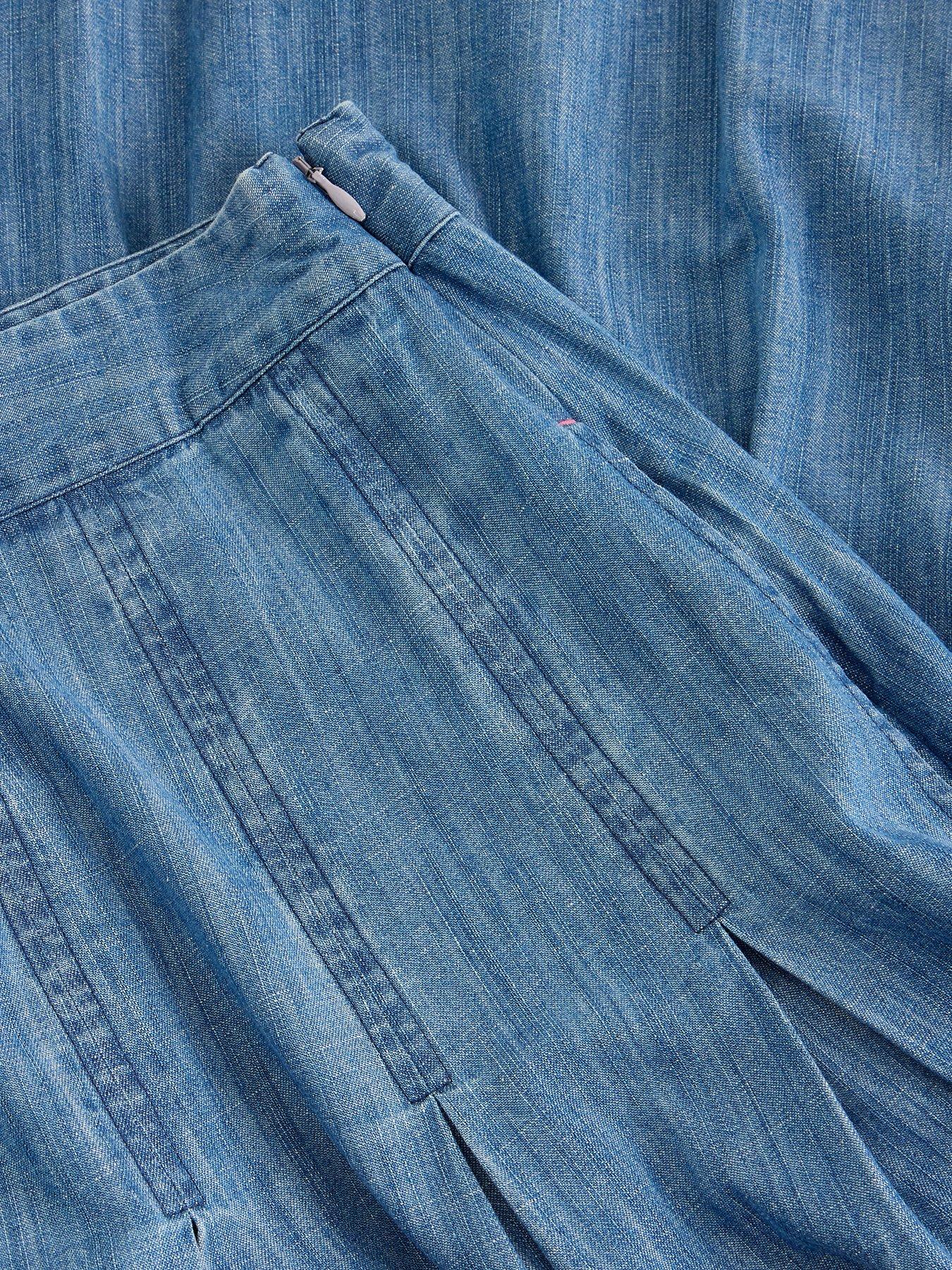 Image 6 of 6 of White Stuff Marlowe Denim Skirt - Blue