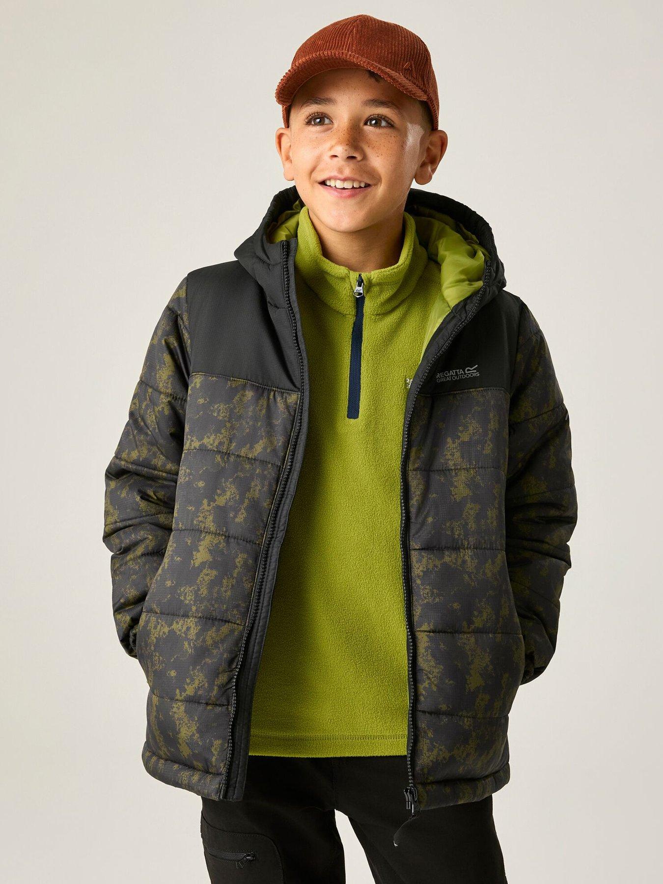 Regatta Kids Lofthouse Baffled/quilted Jacket, Black, Size 5-6 Years
