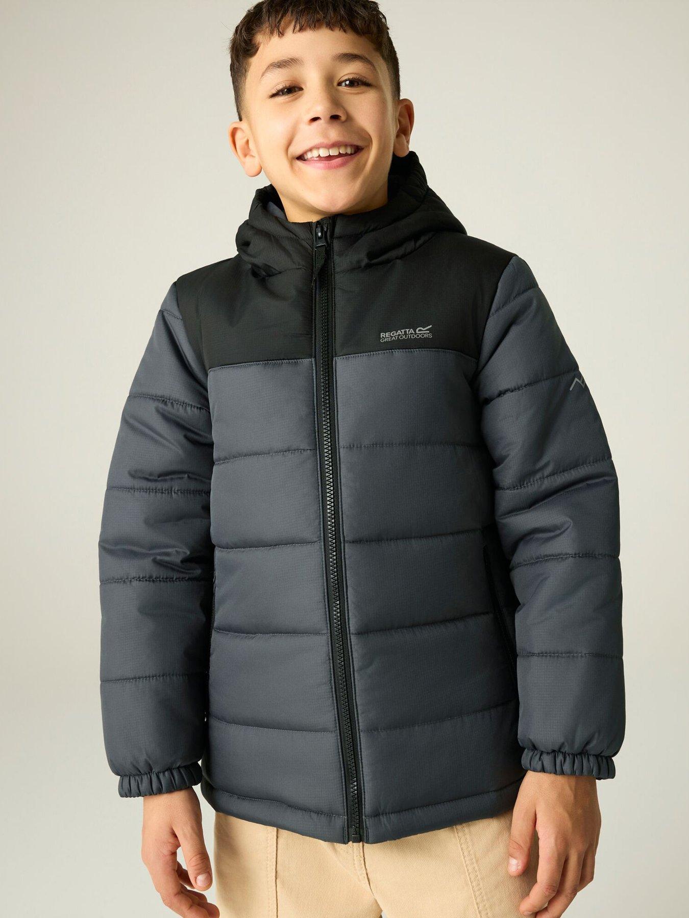 Regatta Kids Lofthouse Baffled/quilted Jacket, Black, Size 9-10 Years