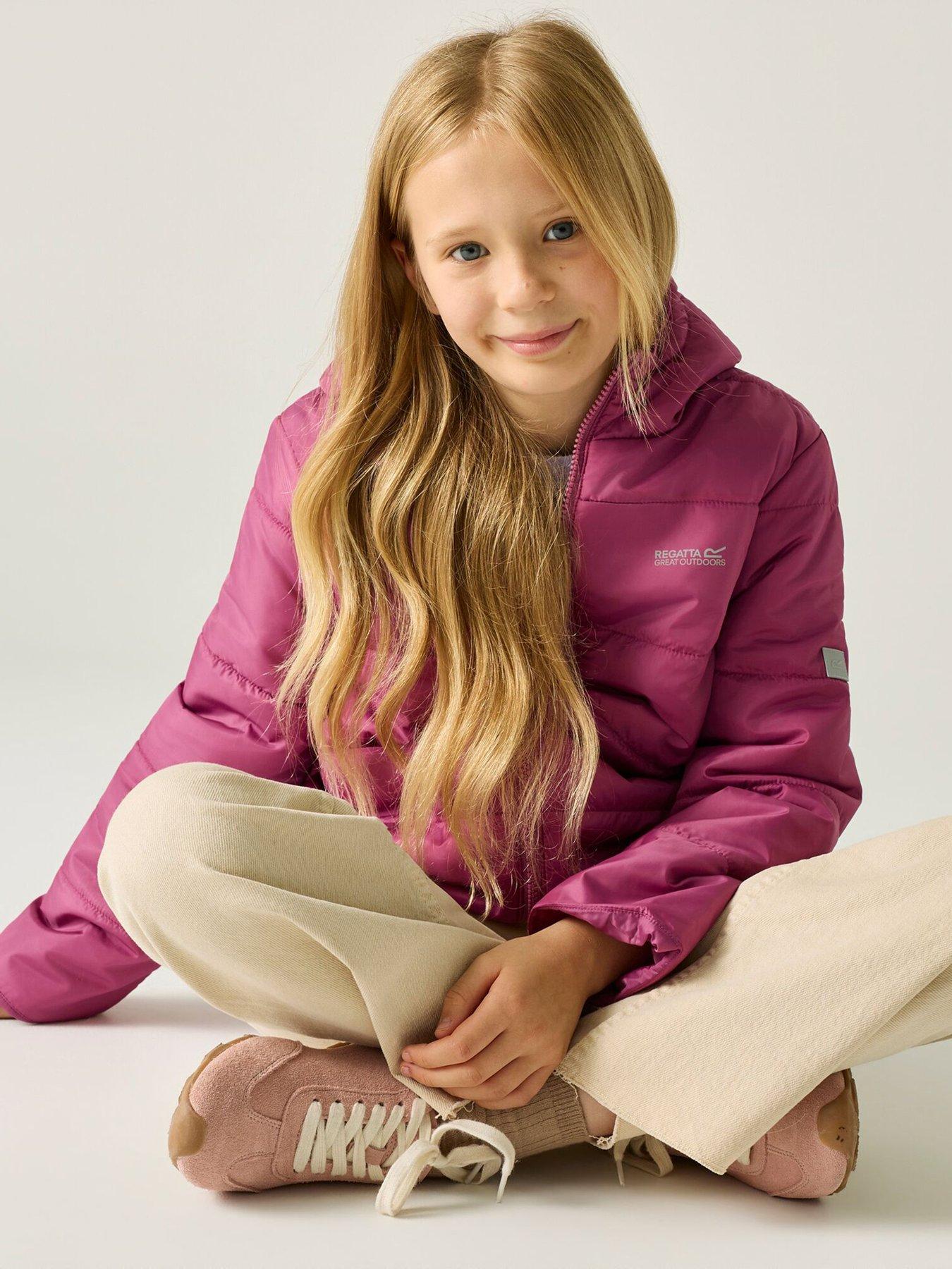 Image 5 of 7 of Regatta Kids Halkner Thermoguard Hooded Quilted Jacket - Violet