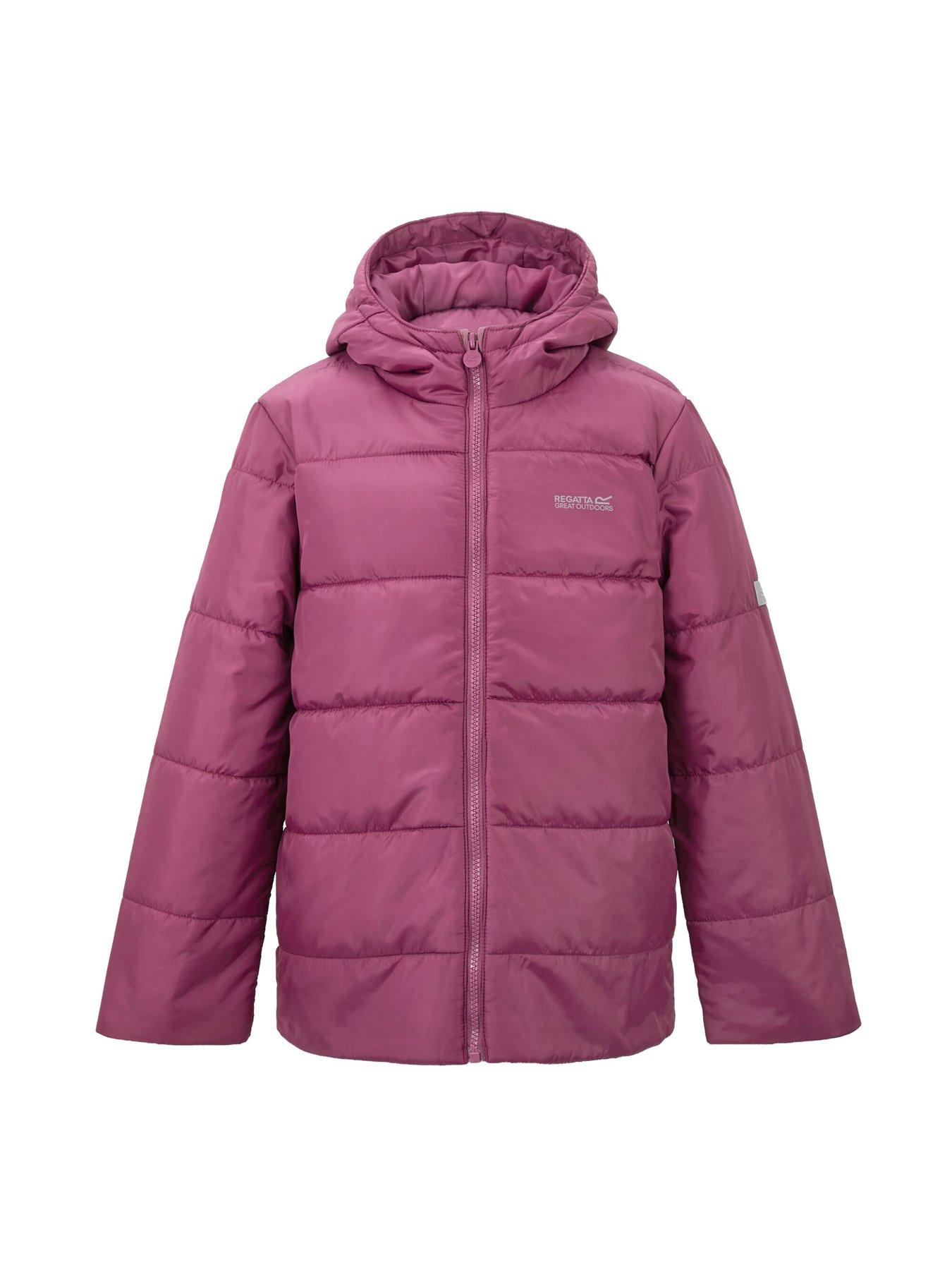 Image 7 of 7 of Regatta Kids Halkner Thermoguard Hooded Quilted Jacket - Violet