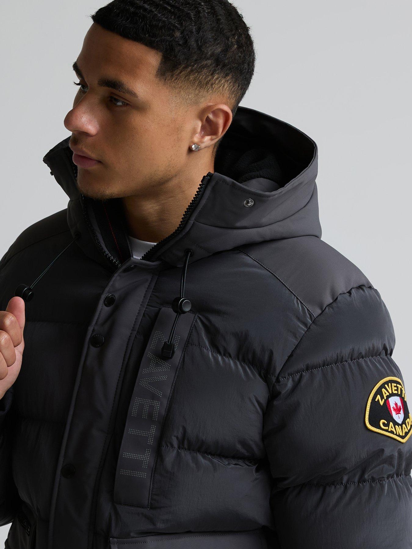 Image 7 of 7 of Zavetti Canada Derati Bomber Jacket - Dark Grey
