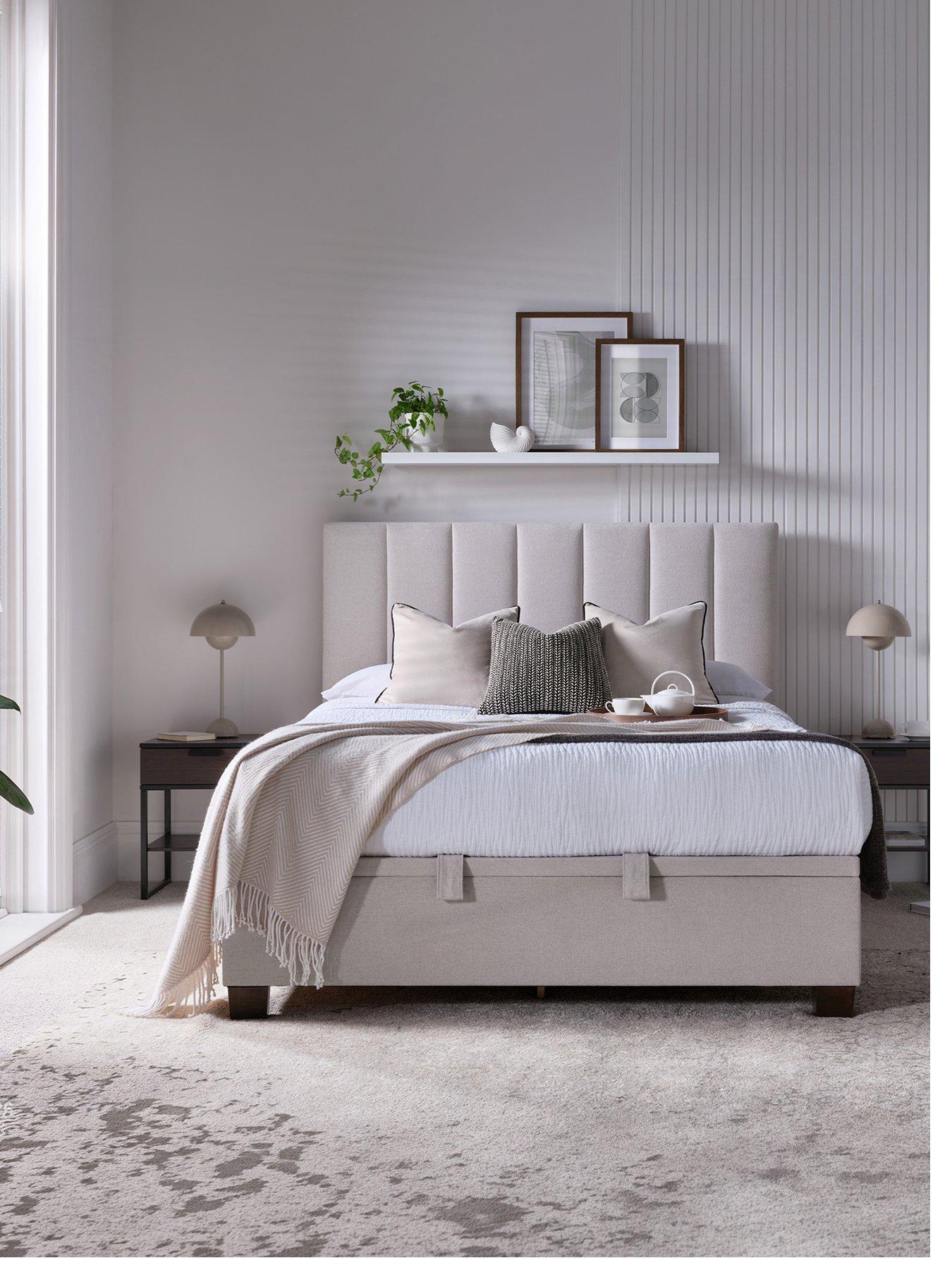 Image 2 of 4 of The Very Collection Ravena with Ottoman Storage with Mattress Options (Buy &amp; SAVE!) - Natural