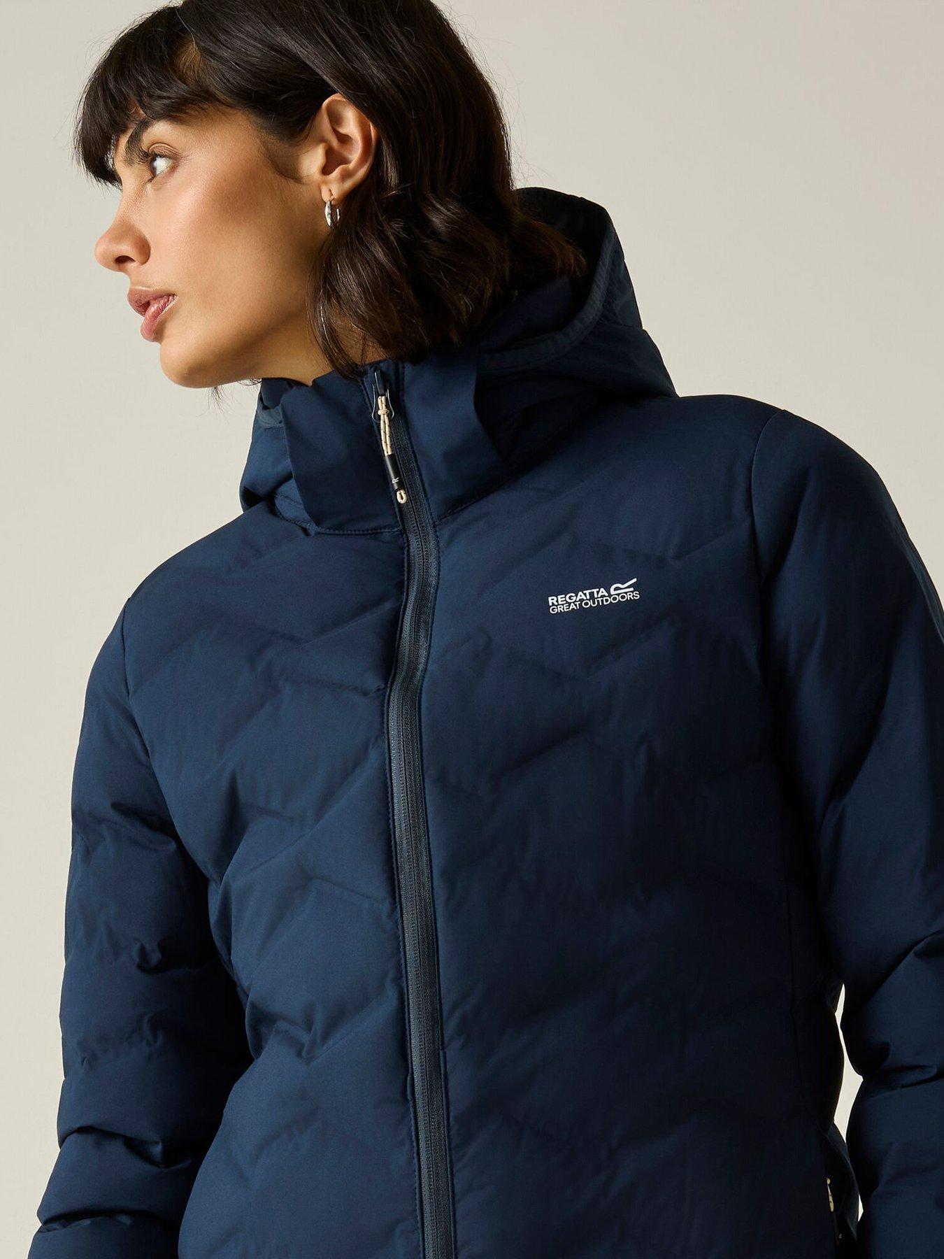 Regatta Women's Hooded Deyla Quilted Jacket in Navy | Size: 16 - Image 4