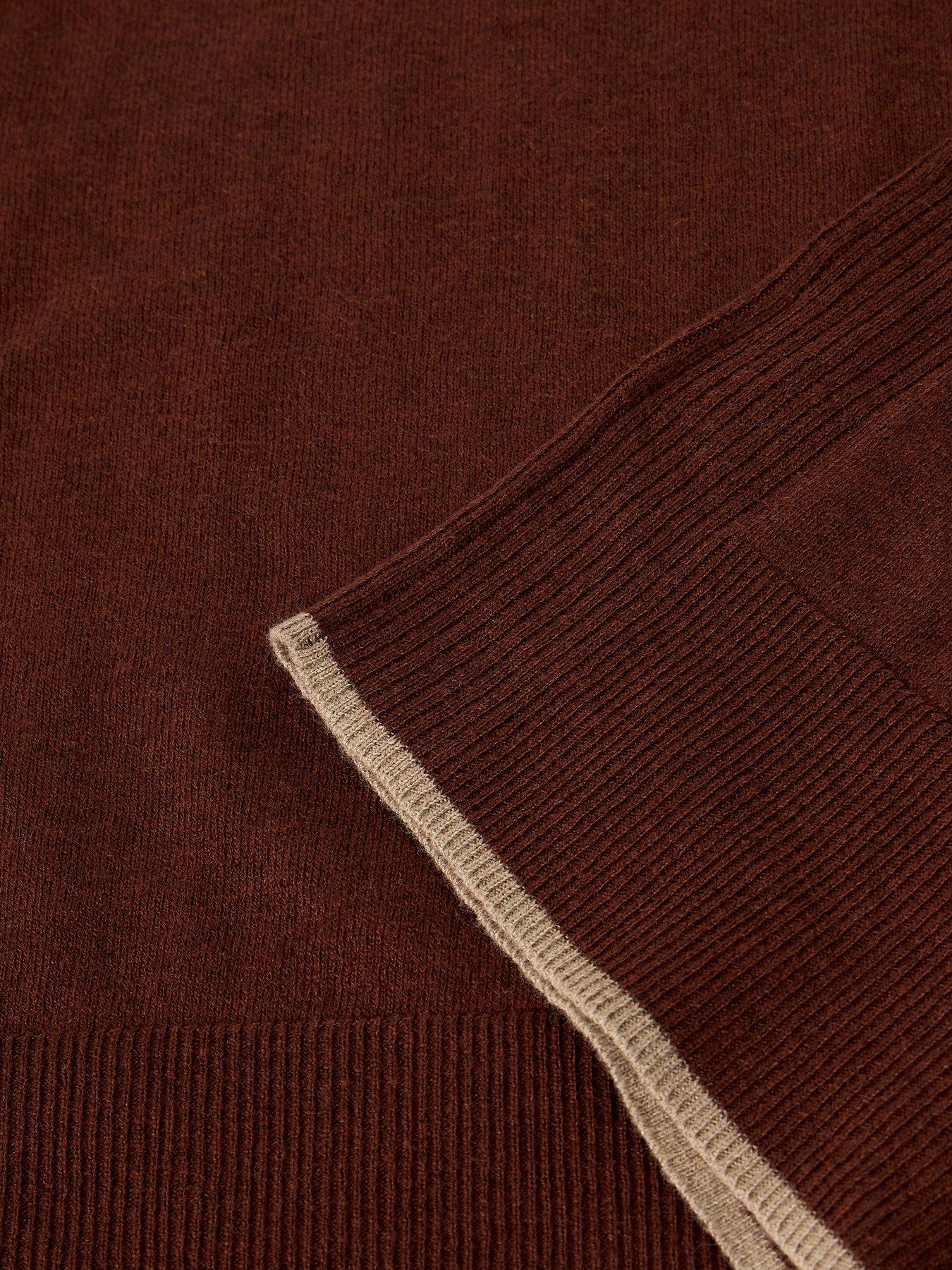 Image 6 of 6 of White Stuff Katie Crew Neck Jumper - Brown