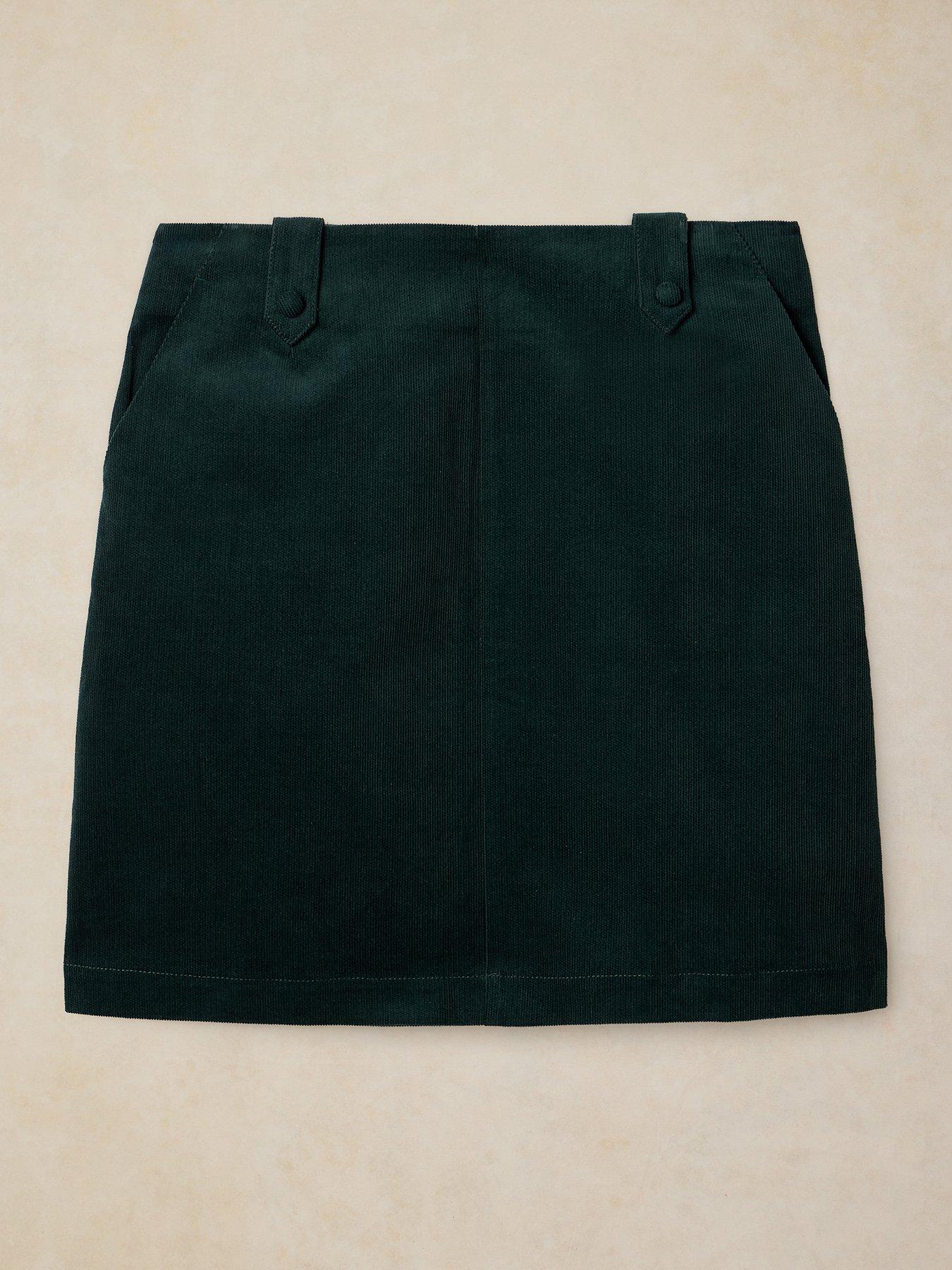 Image 5 of 5 of White Stuff Cora Corduroy Midi Skirt - Green