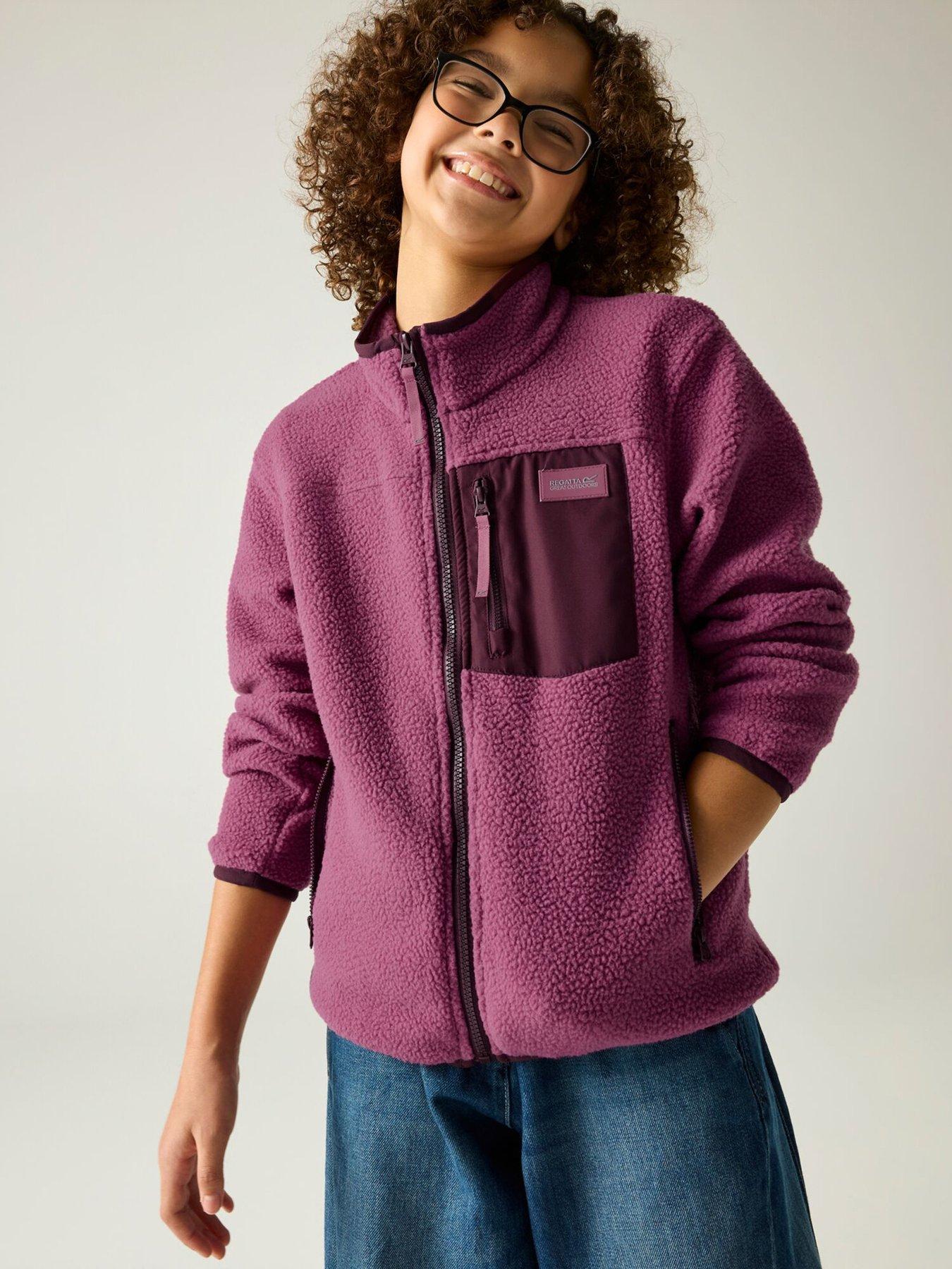 Regatta Kids Frankie Lightweight Fleece Violet/Fig Size 3-4 Years - Image 3
