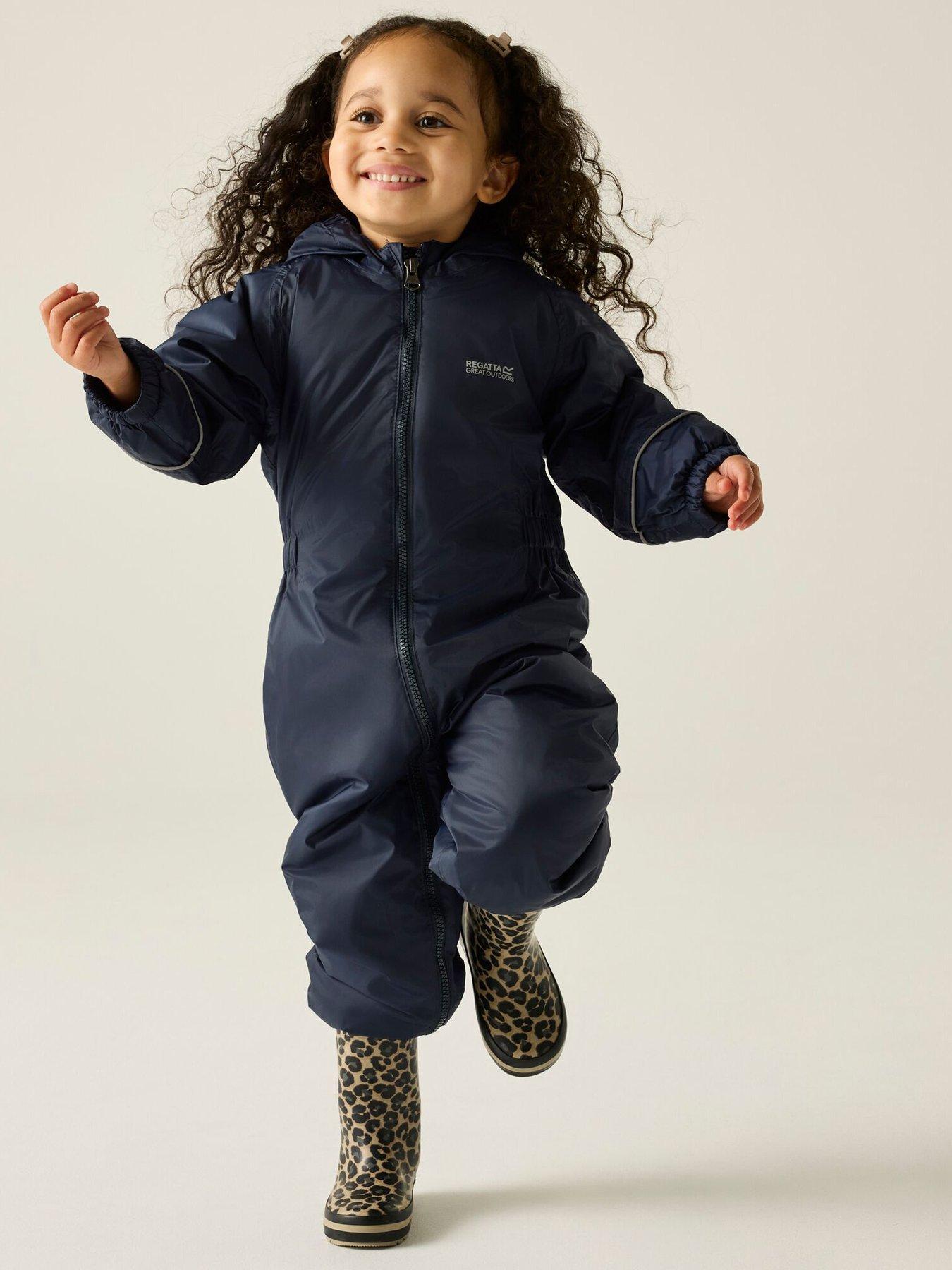 Regatta (2-3 Yrs, Navy) Kids Childrens Splosh Iii Outdoor Thermal Waterproof Rain Puddle Suit - Image 5