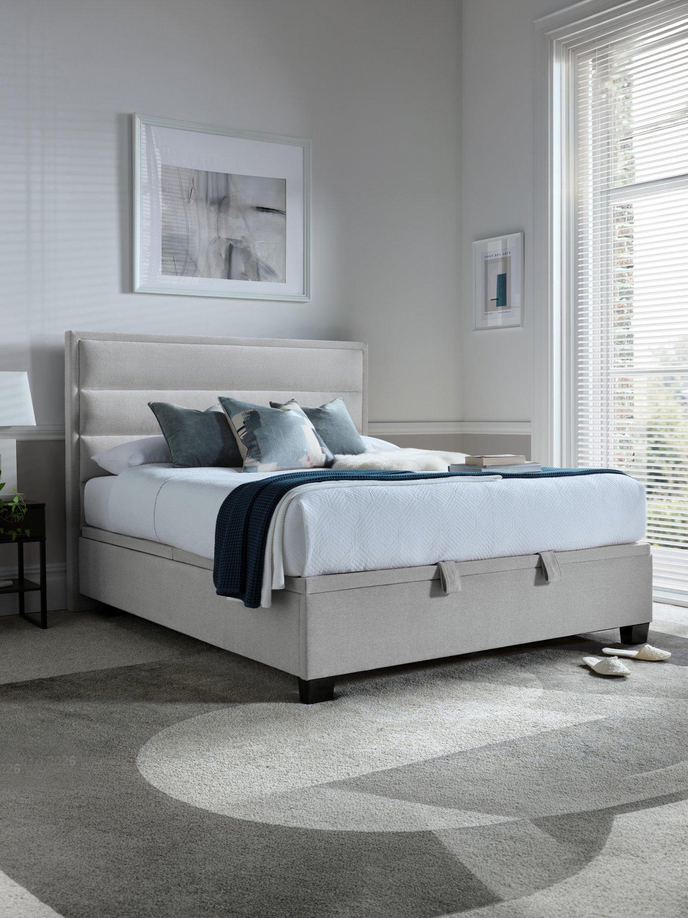 Image 1 of 5 of The Very Collection Sigrid&nbsp;Ottoman Storage Bed with Mattress Aspire&nbsp;Options (Buy &amp; SAVE!) - Natural