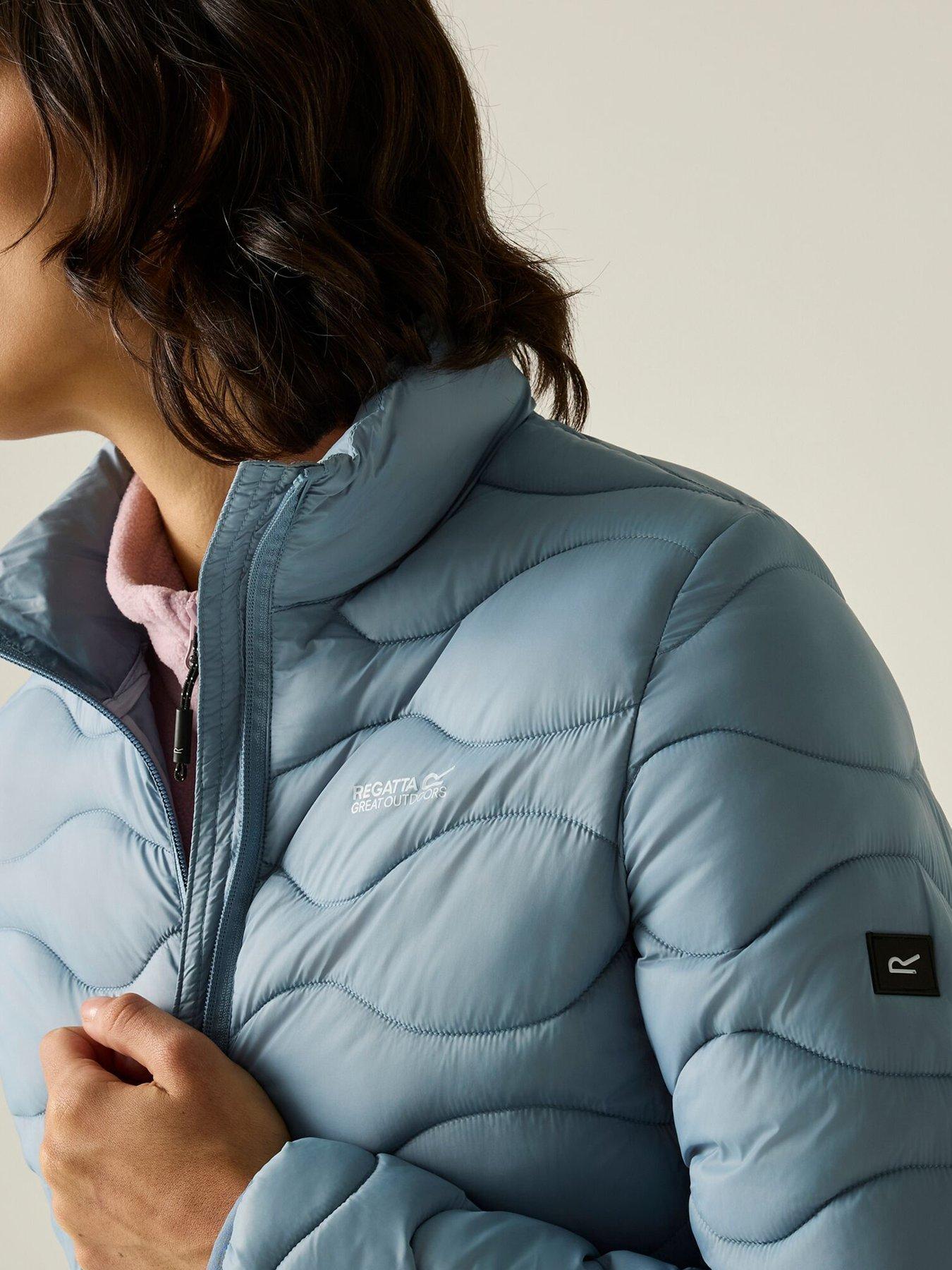 Image 6 of 7 of Regatta Womens Hydi Wave-Quilted Full Zip Jacket - Blue