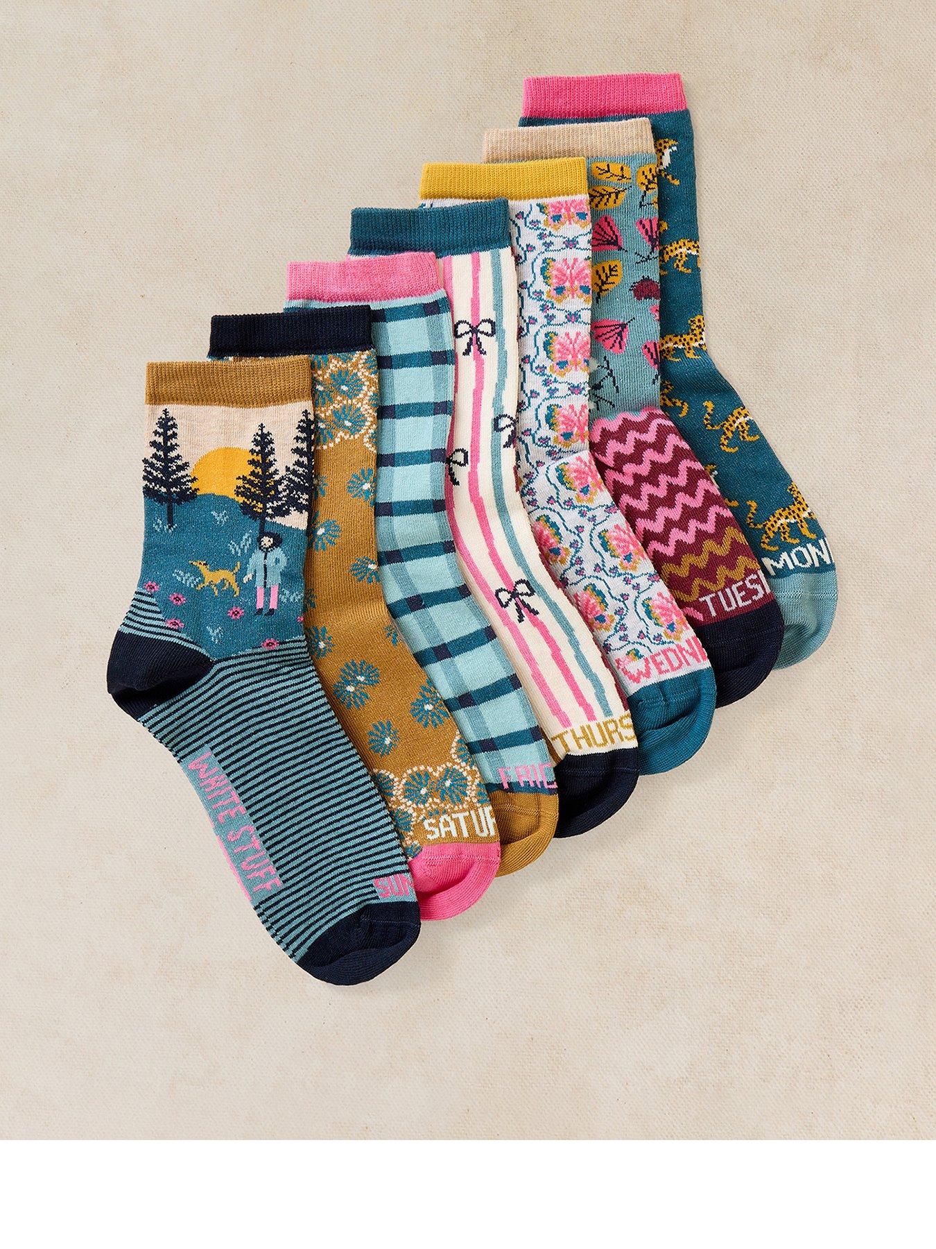 Image 1 of 2 of White Stuff 7Pack Day Of The Week Socks - Multi