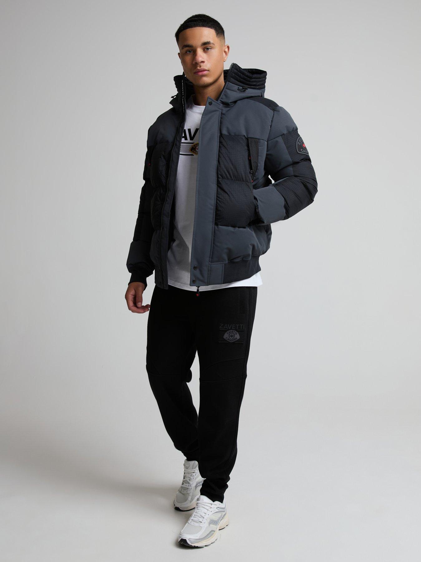 Zavetti Canada Aylmer 2.0 Padded Bomber Jacket - Dark Grey | Very