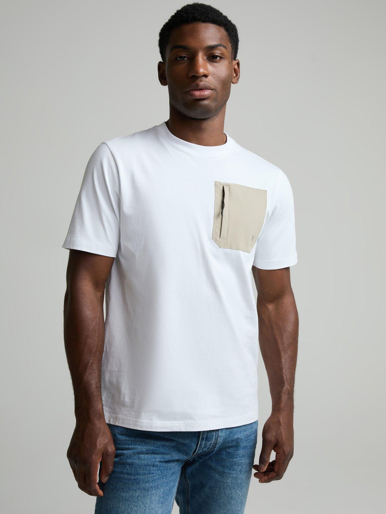 Image 1 of 5 of Alessandro Zavetti Alessandro Zavetti Rossano Short Sleeve Pocket T-Shirt - White