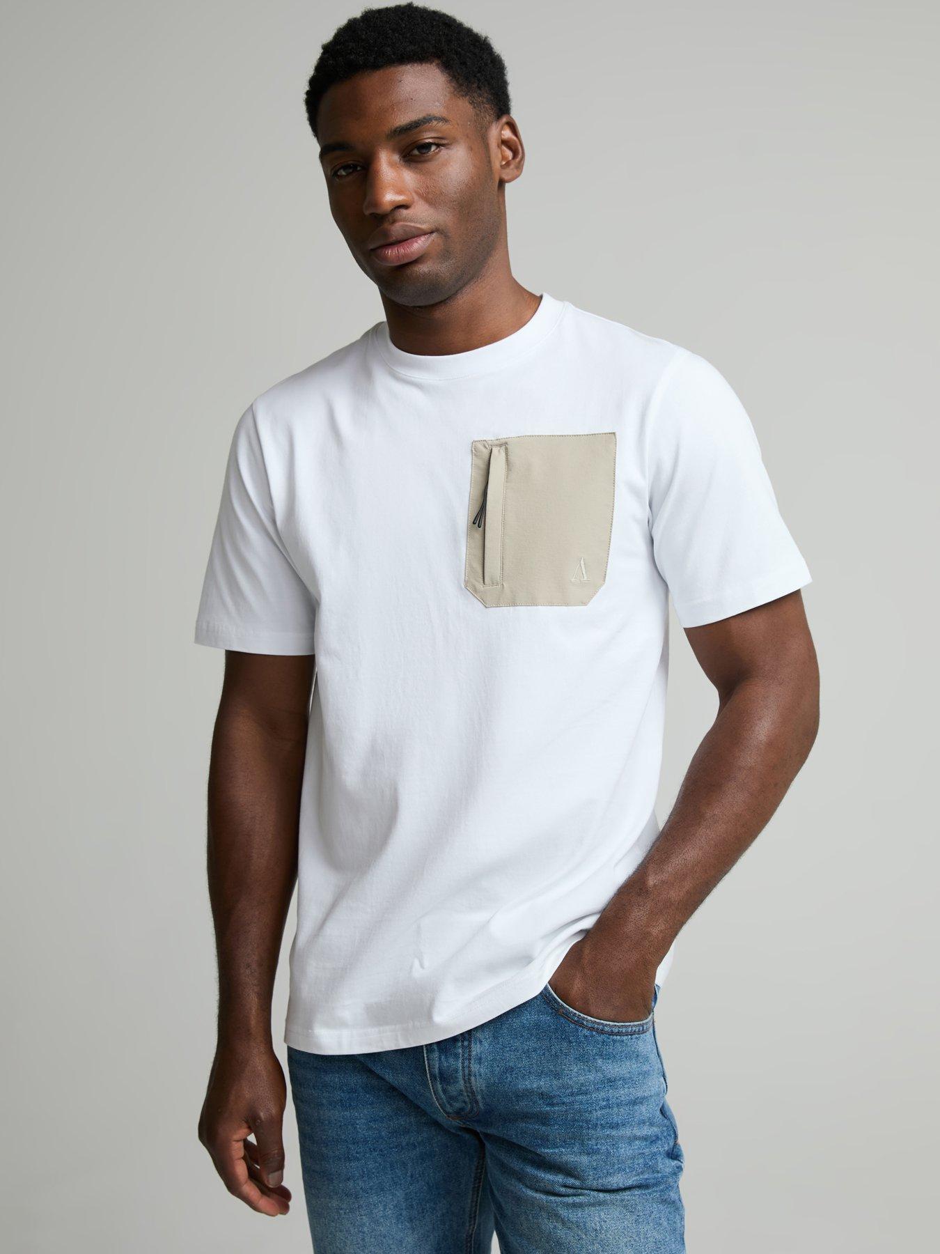Image 5 of 5 of Alessandro Zavetti Alessandro Zavetti Rossano Short Sleeve Pocket T-Shirt - White
