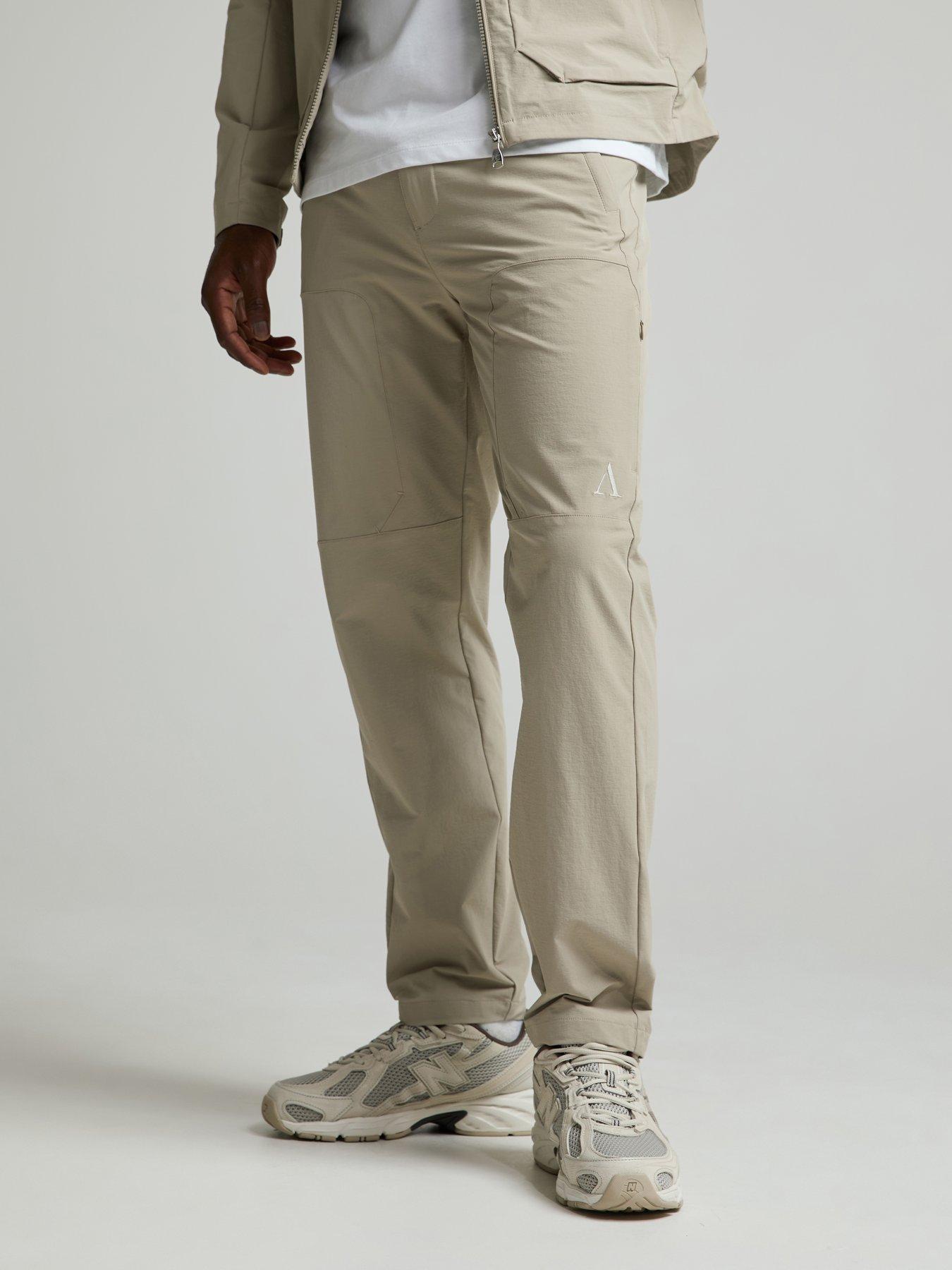 Image 1 of 6 of Alessandro Zavetti Alessandro Zavetti Rossano Woven Cargo Trousers - Beige