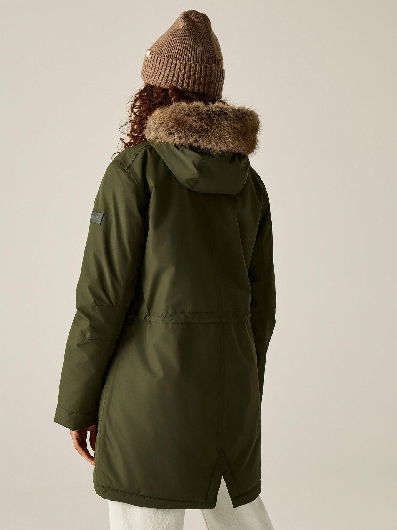 Image 4 of 7 of Regatta Womens Sophia Waterproof Insulated Parka Jacket - Green