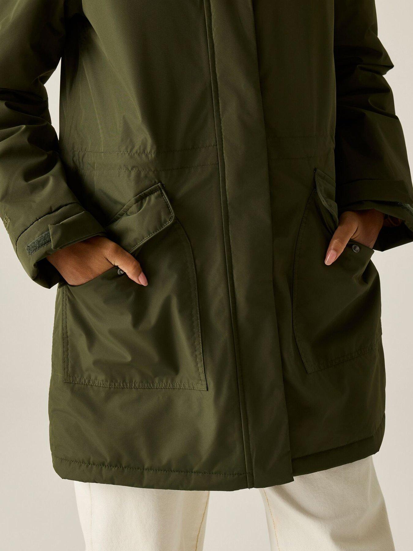 Image 5 of 7 of Regatta Womens Sophia Waterproof Insulated Parka Jacket - Green