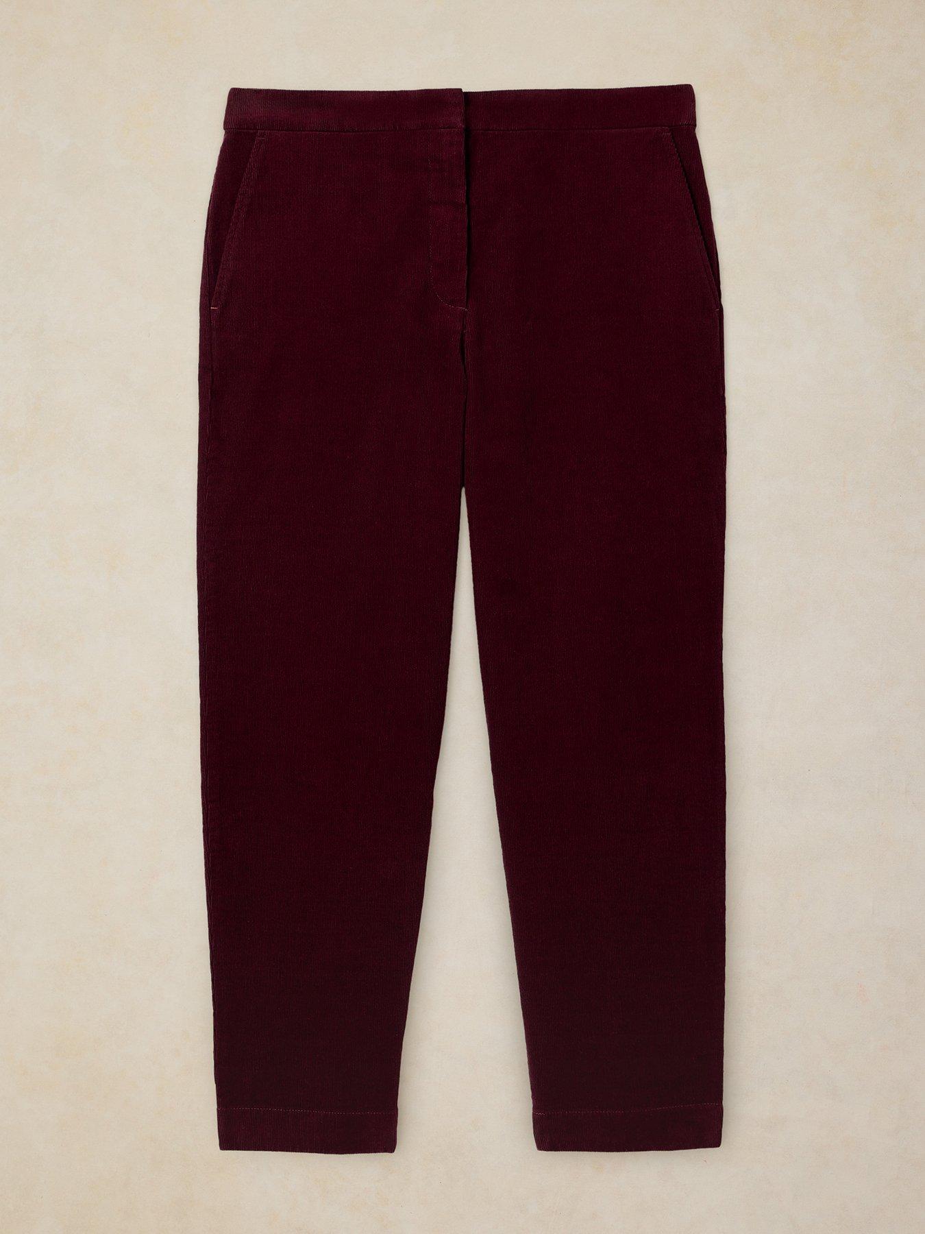 Image 5 of 5 of White Stuff Womens Illy Stretch Cord Cropped Trousers - Purple