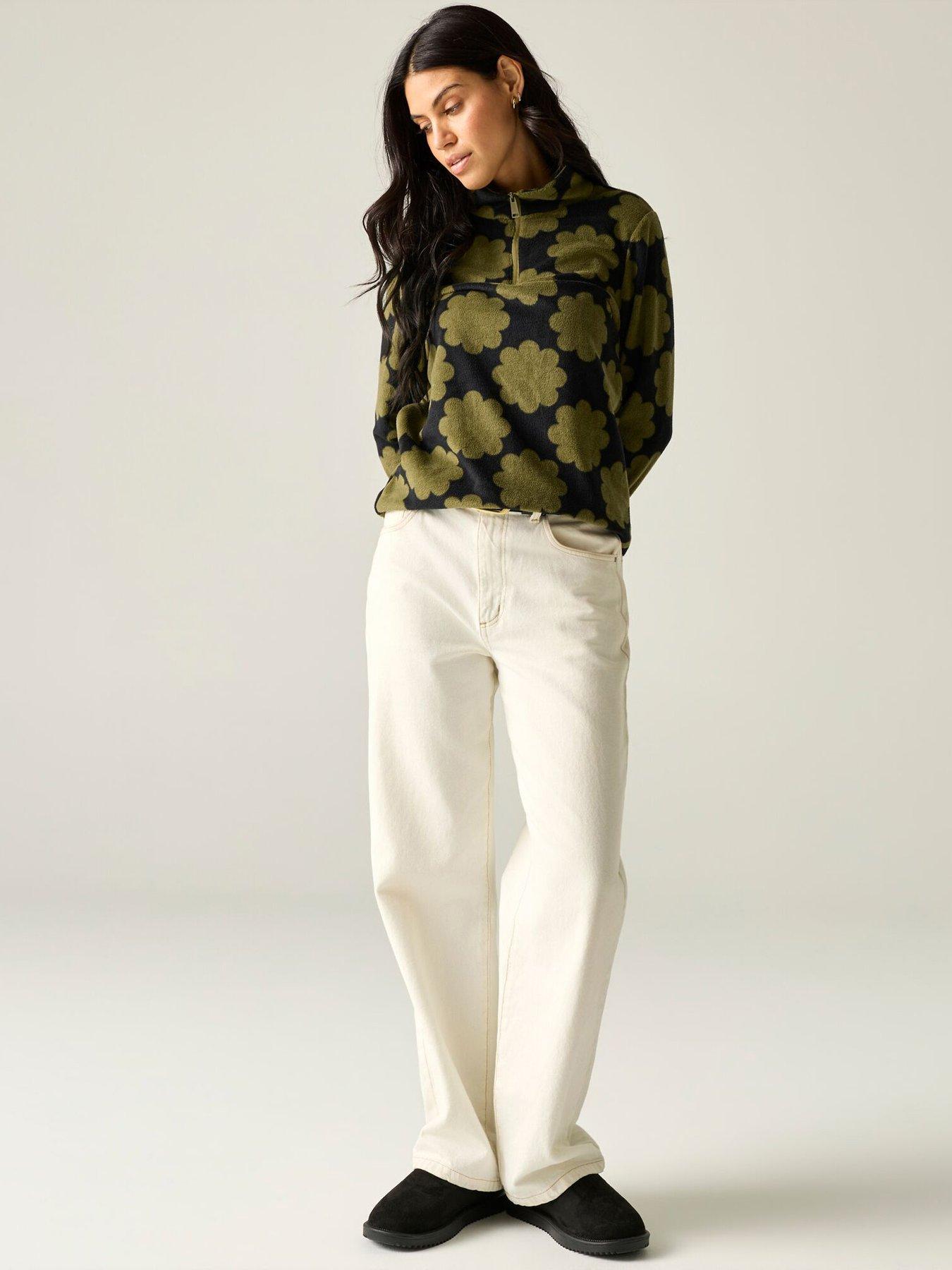Image 2 of 7 of Regatta Ladies Orla Printed Half Zip Fleece Fleece-sun Daisy Olive