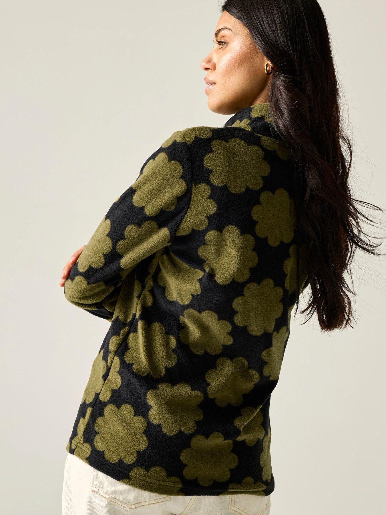 Image 3 of 7 of Regatta Ladies Orla Printed Half Zip Fleece Fleece-sun Daisy Olive