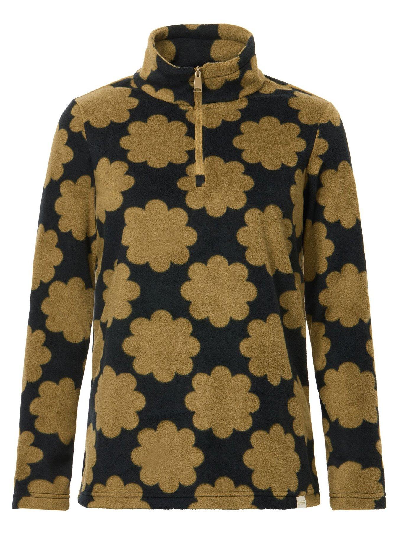 Image 7 of 7 of Regatta Ladies Orla Printed Half Zip Fleece Fleece-sun Daisy Olive