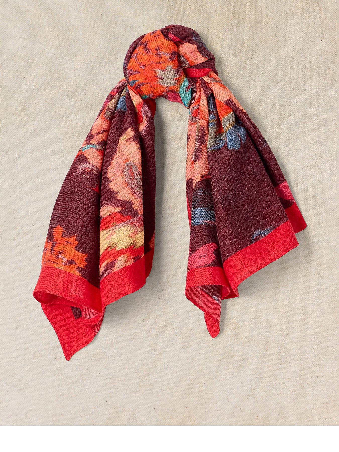 Image 1 of 3 of White Stuff Molly Midweight Square Scarf - Purple