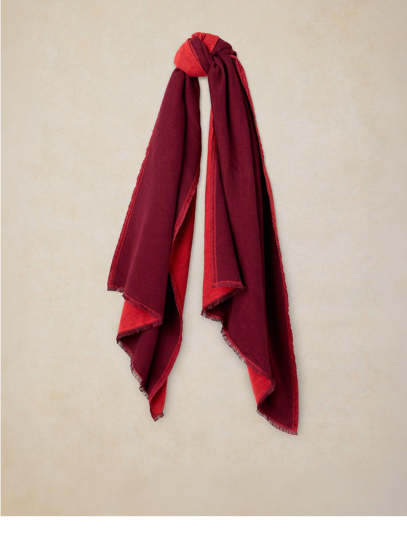 Image 1 of 4 of White Stuff Selma Midweight Scarf - Red