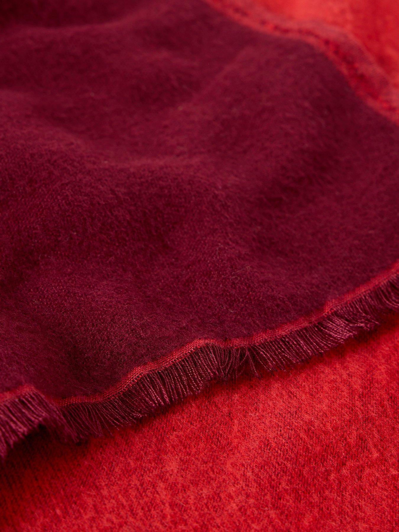 Image 3 of 4 of White Stuff Selma Midweight Scarf - Red