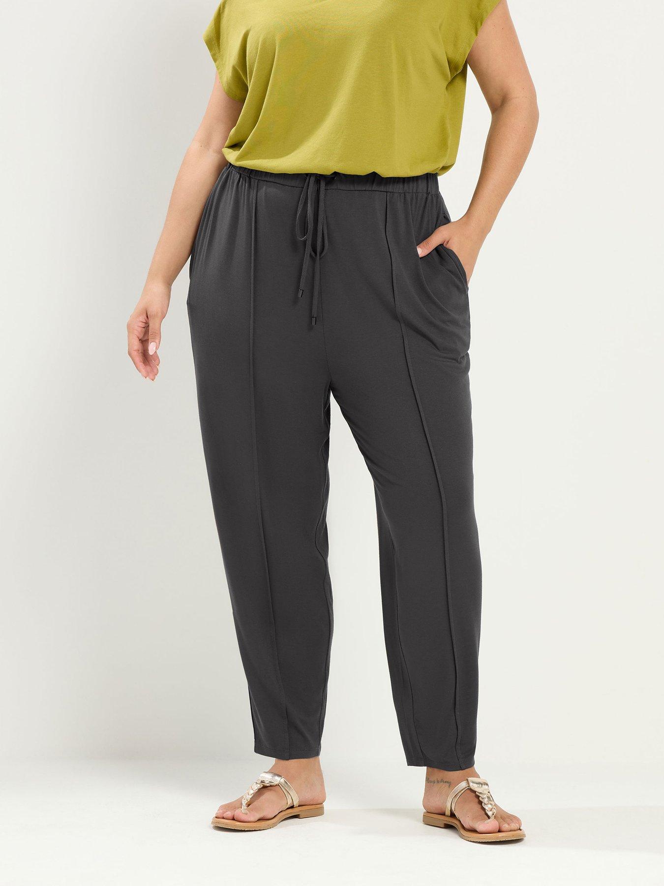 Image 1 of 4 of Yours Curve Harem Jogger - Grey