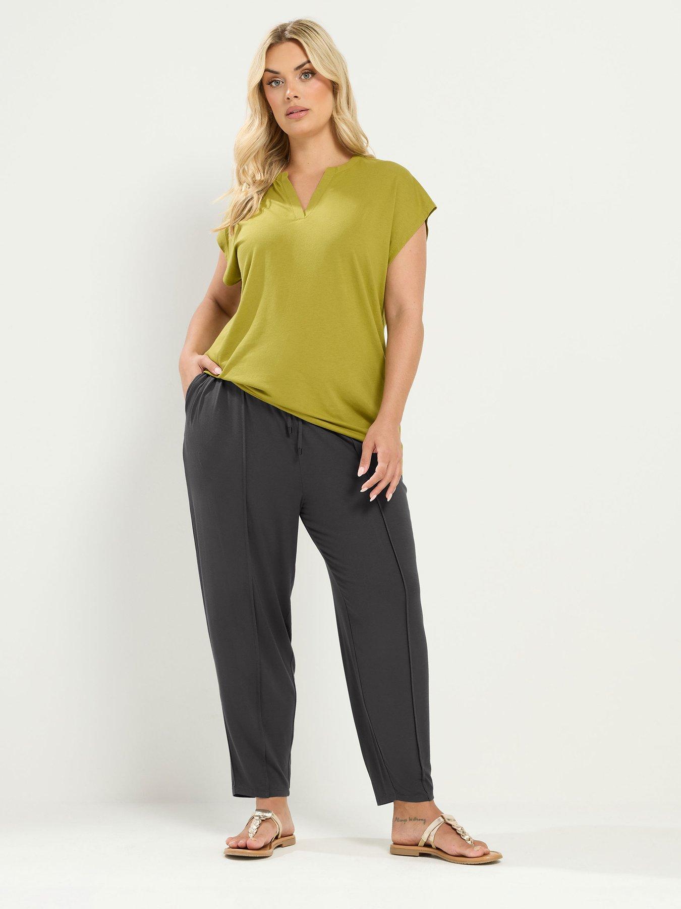 Image 3 of 4 of Yours Curve Harem Jogger - Grey