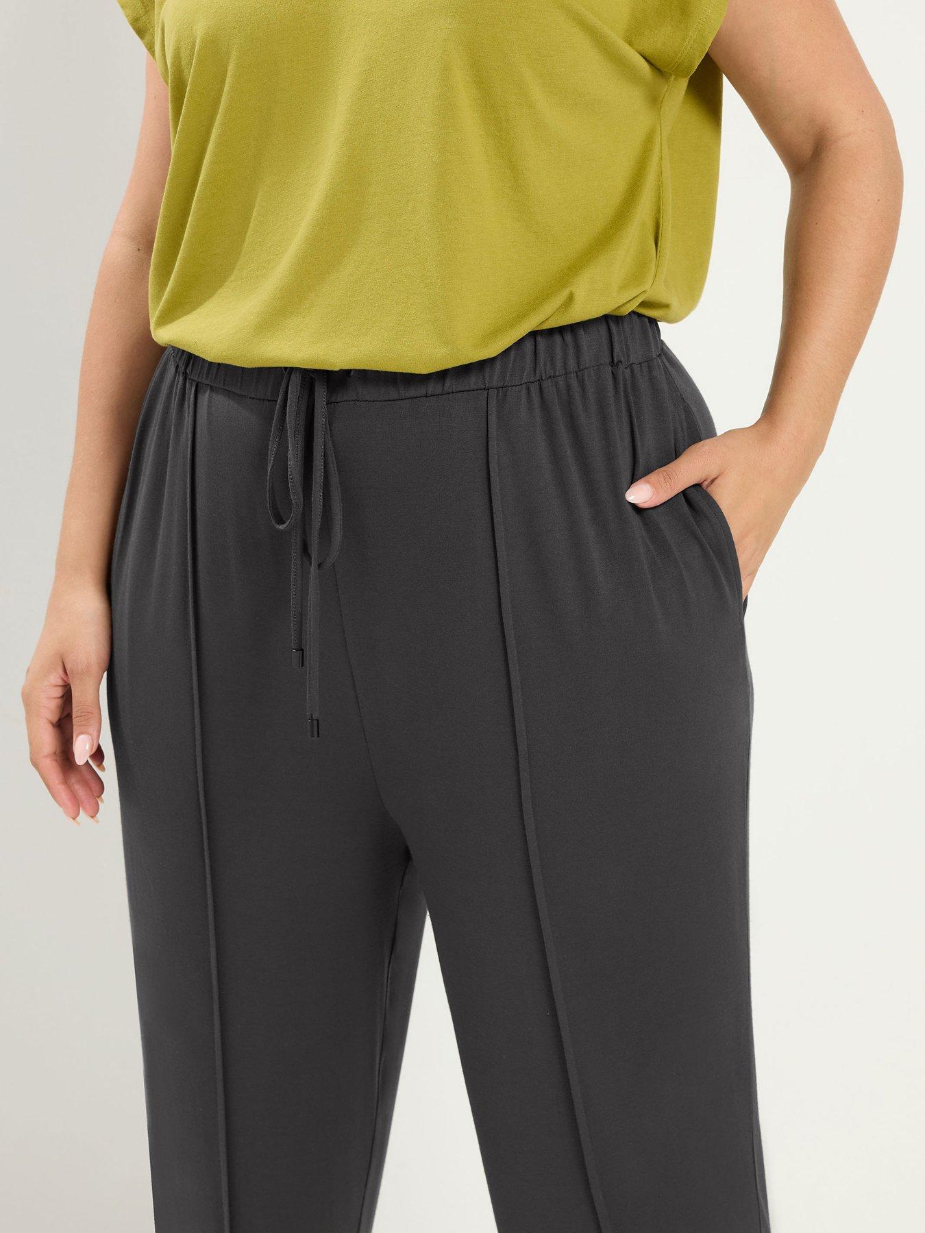 Image 4 of 4 of Yours Curve Harem Jogger - Grey