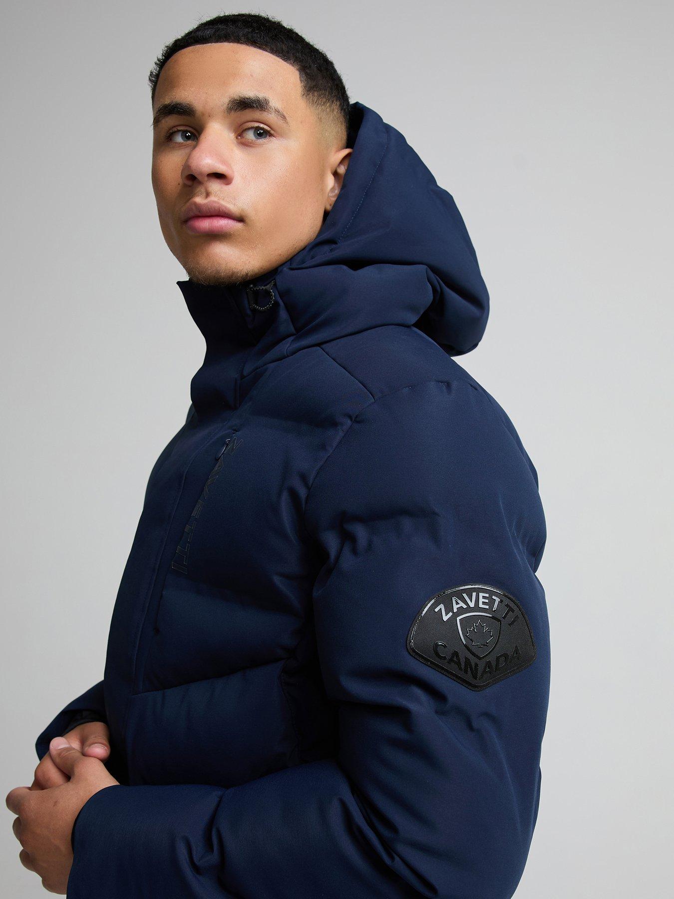 Image 3 of 6 of Zavetti Canada Makelta Padded Parka Jacket - Dark Blue