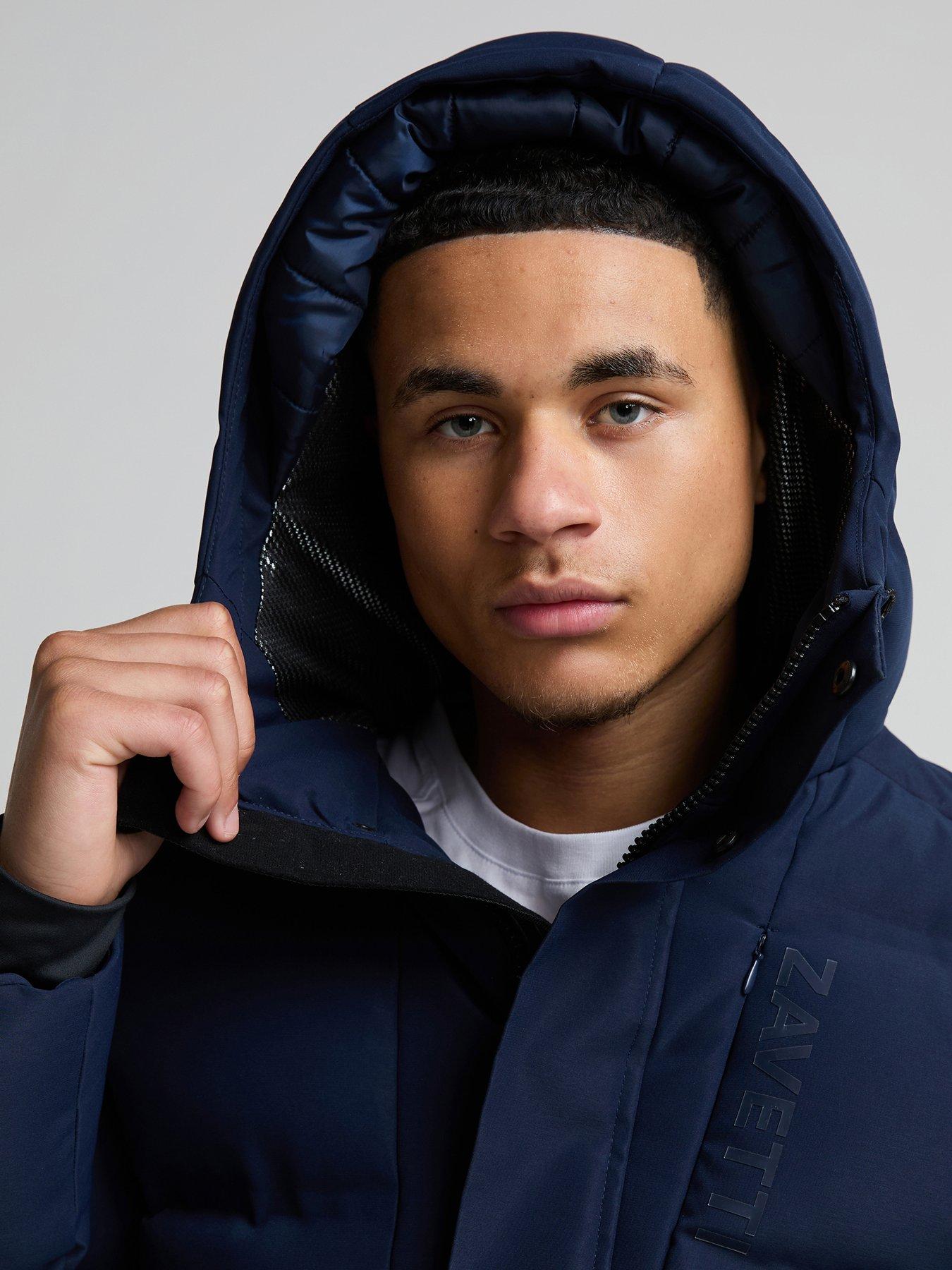 Image 4 of 6 of Zavetti Canada Makelta Padded Parka Jacket - Dark Blue