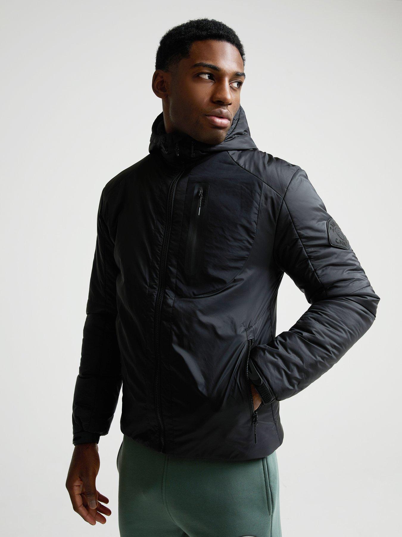 Image 1 of 6 of Zavetti Canada Woolltari Insulated Technical Hooded Jacket - Black