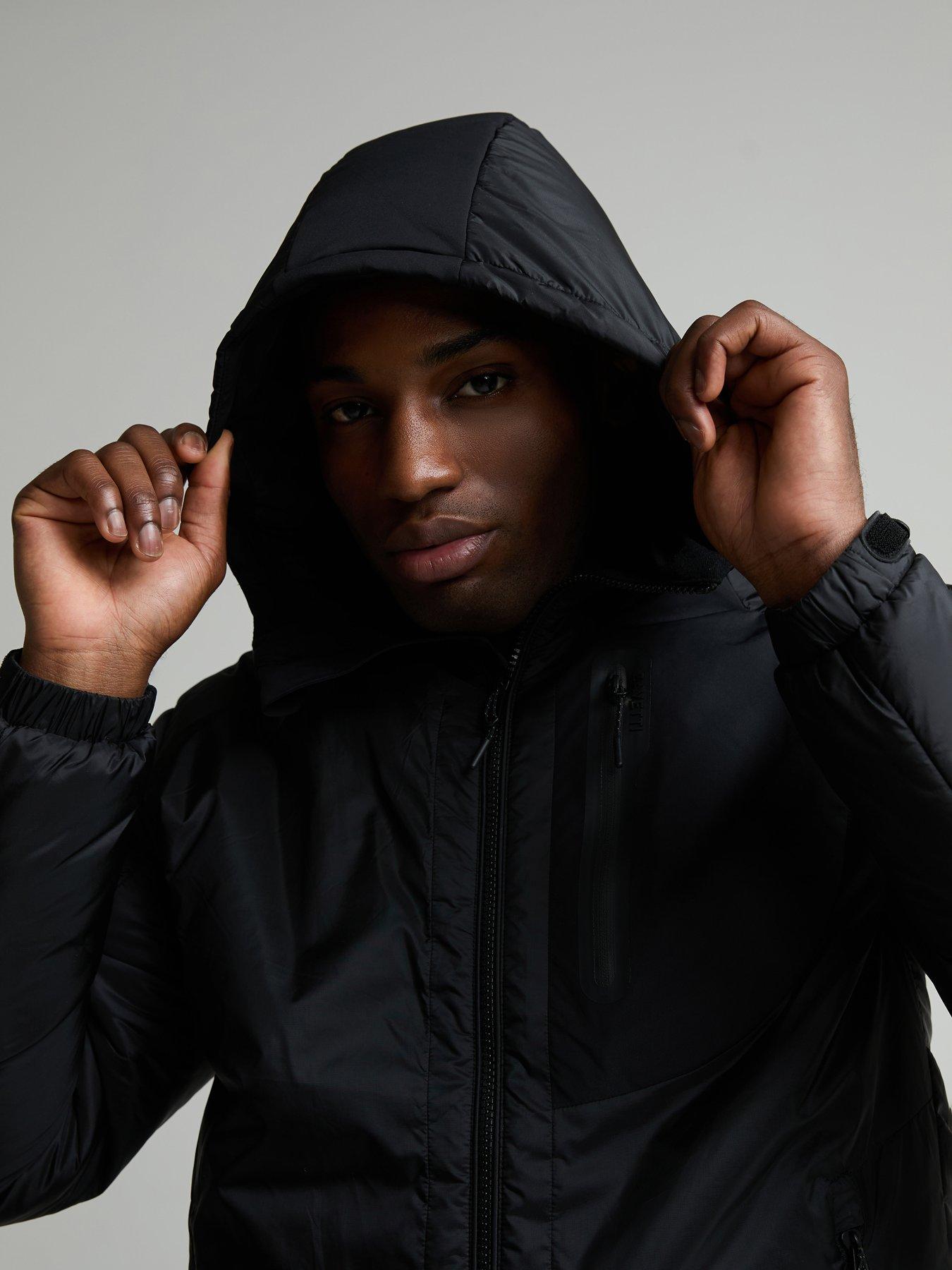 Image 4 of 6 of Zavetti Canada Woolltari Insulated Technical Hooded Jacket - Black