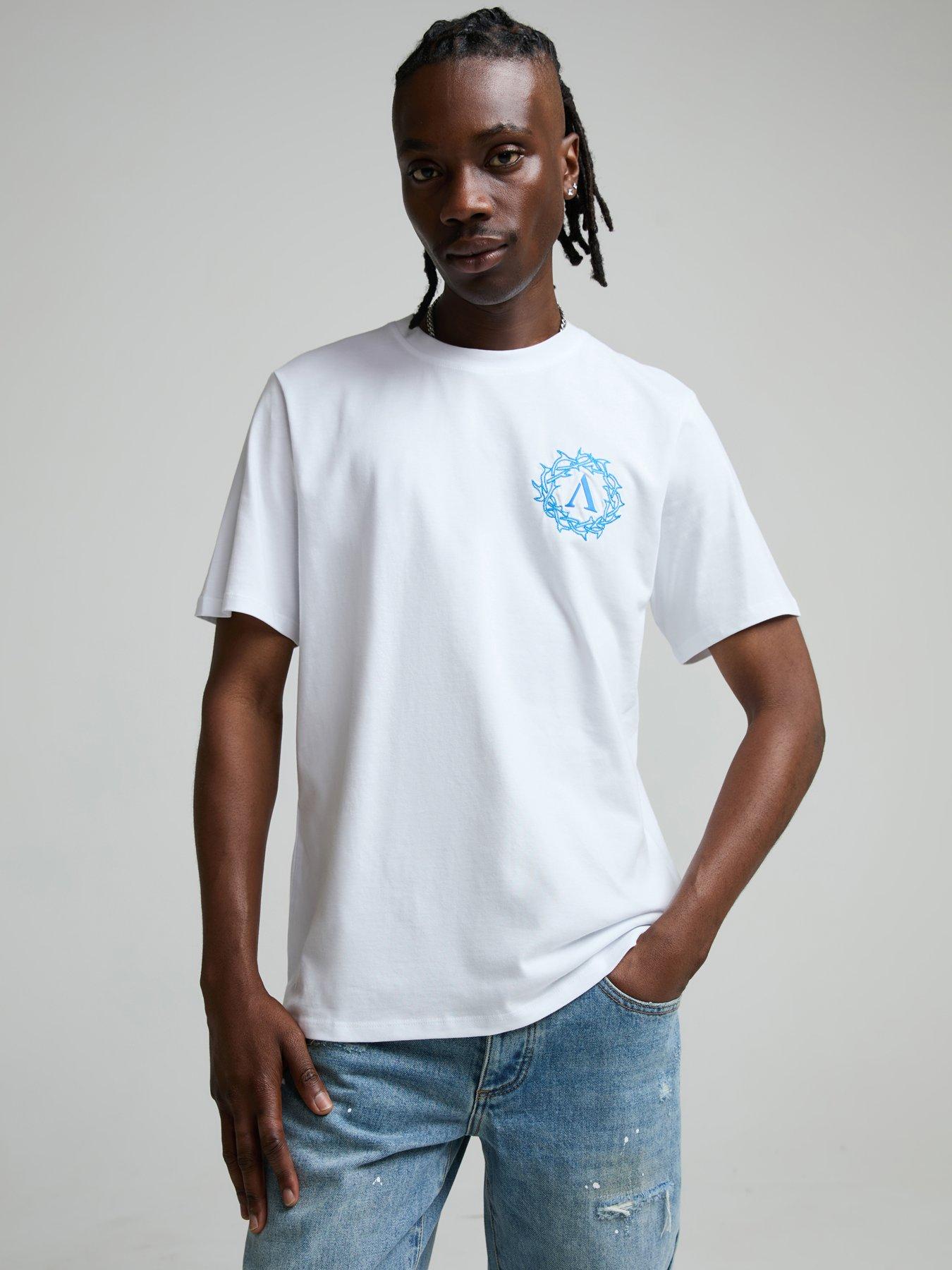 Image 1 of 6 of Alessandro Zavetti Alessandro Zavetti Cerchio Logo Short Sleeve T-Shirt - White