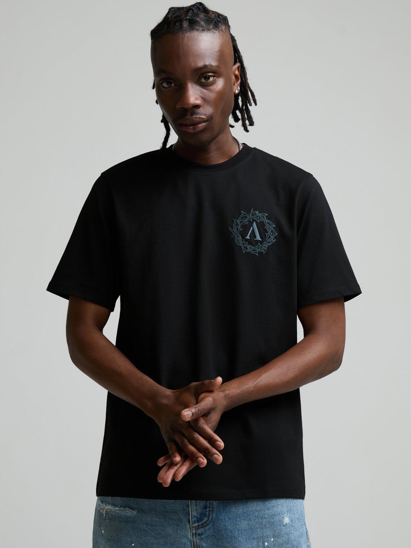 Image 1 of 6 of Alessandro Zavetti Alessandro Zavetti Cerchio Logo Short Sleeve T-Shirt - Black