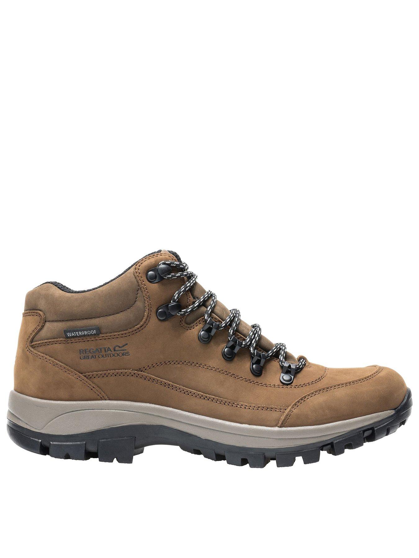 Regatta Men's Bayton Leather Mid Waterproof Walking Boots - Leather Brown - UK 8 - Image 4