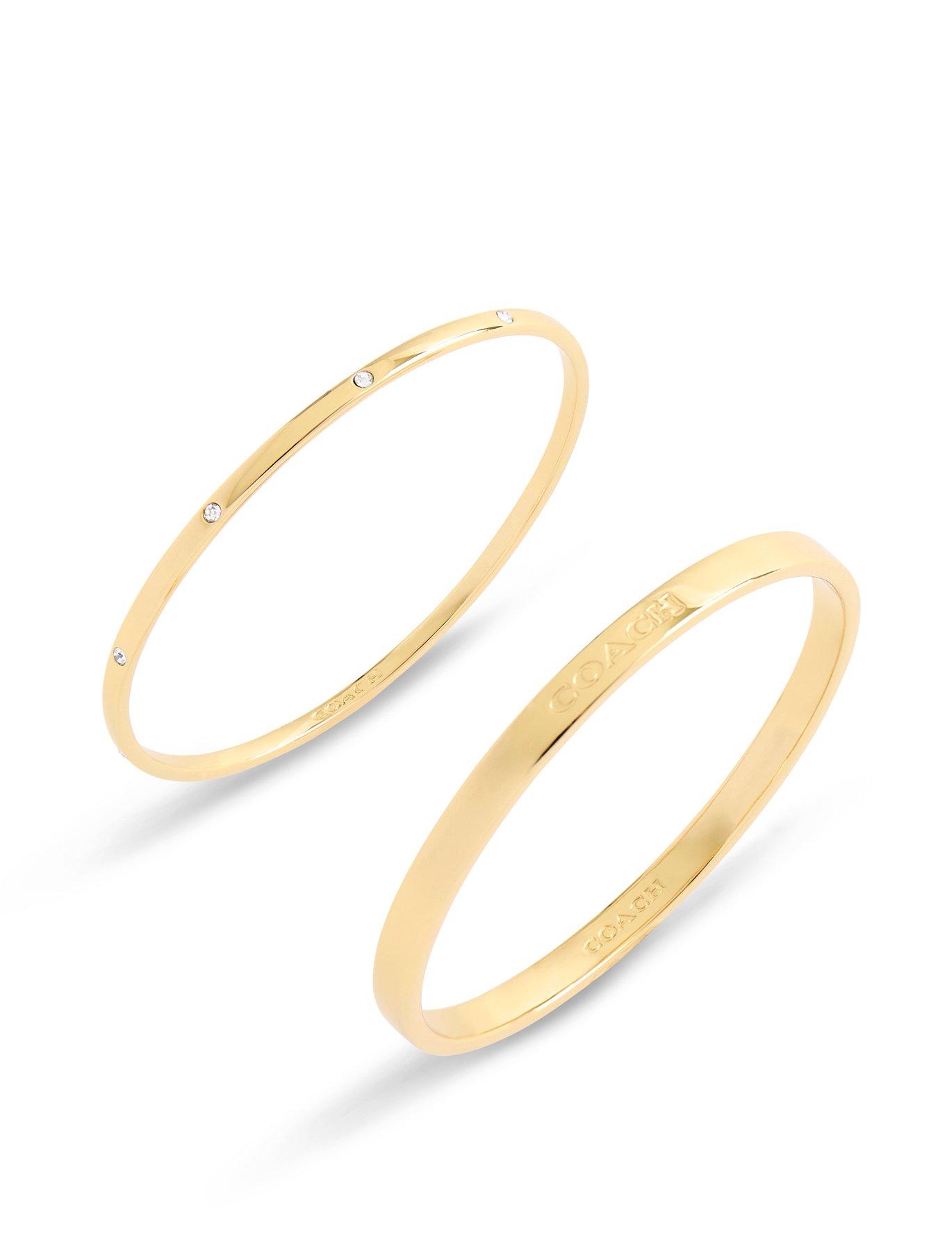 Image 2 of 4 of COACH Double Set Logo Bangle Boxed