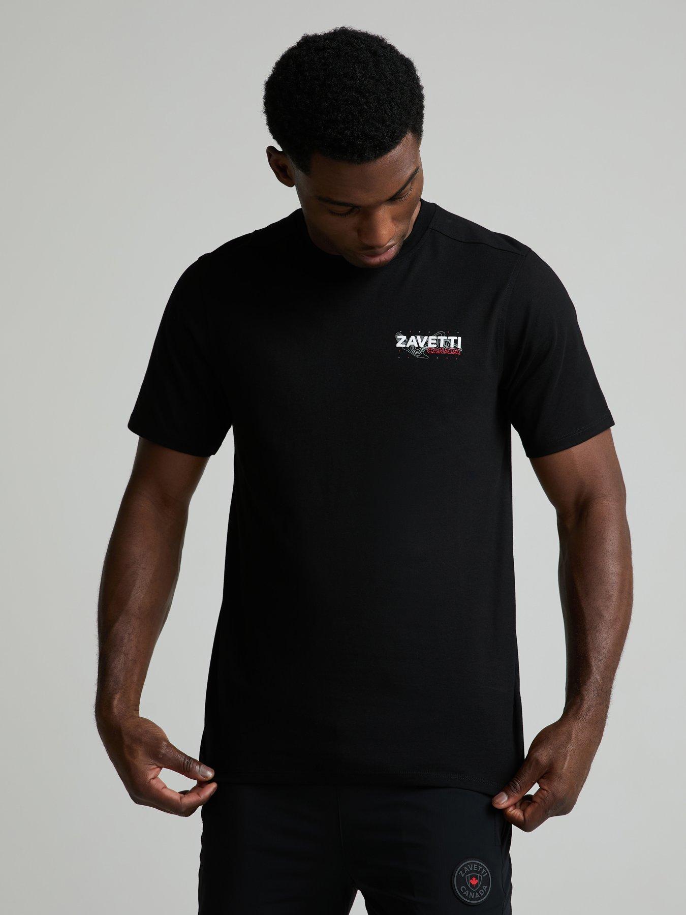 Zavetti Canada Zavetti Canada Ormallo Short Sleeve Backprint Graphic T-shirt - Black