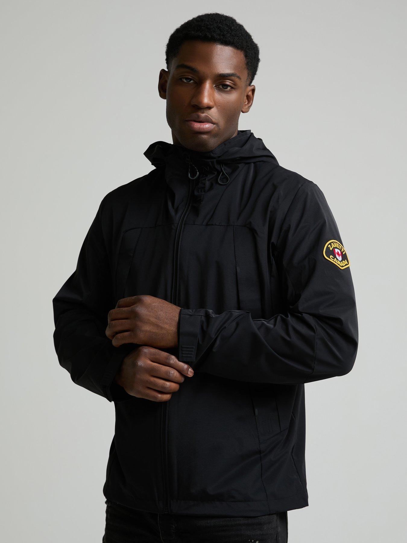 Zavetti Canada Telviccio Windbreaker Lightweight Jacket - Black