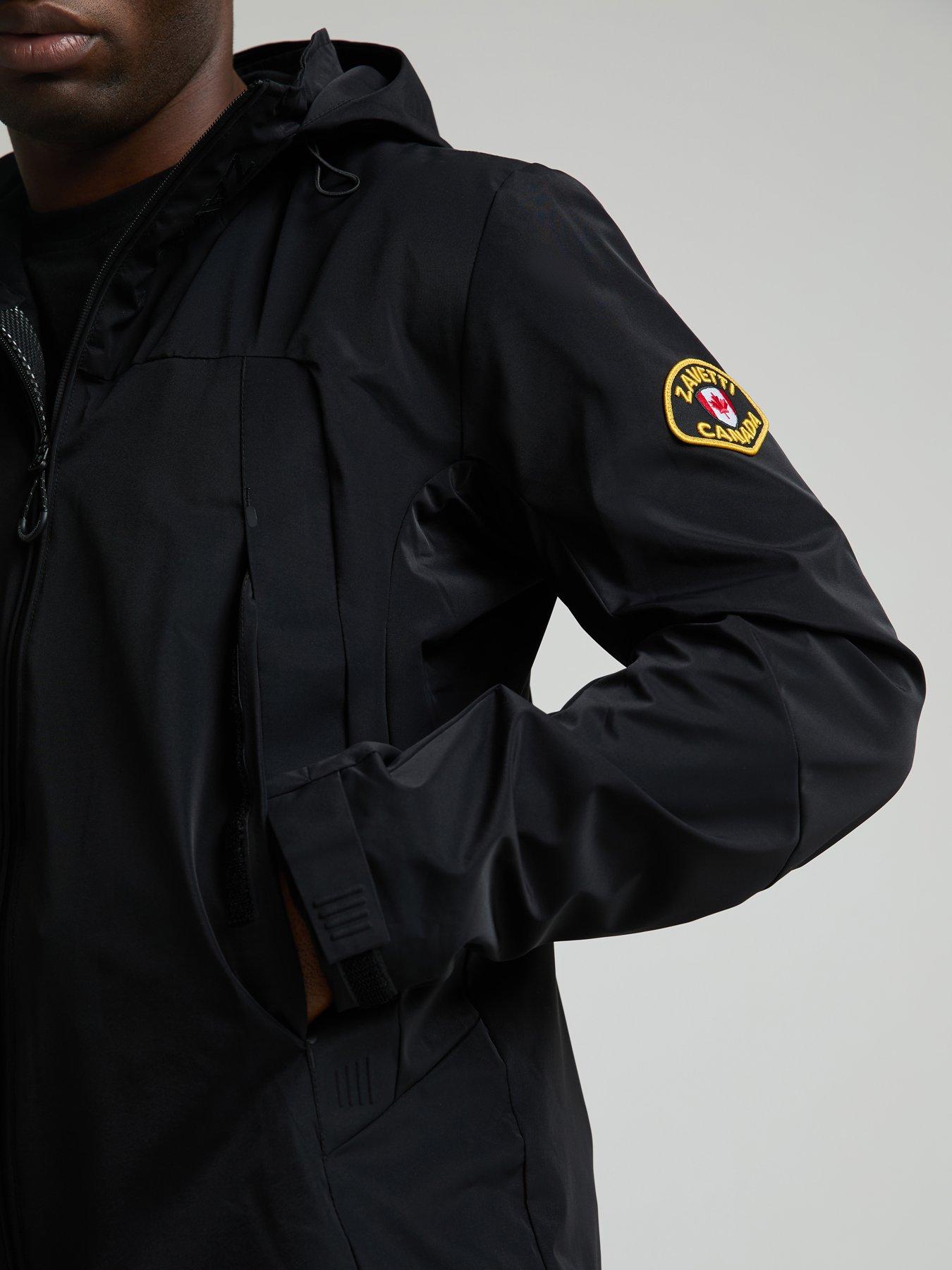 Zavetti Canada Telviccio Windbreaker Lightweight Jacket - Black | Very