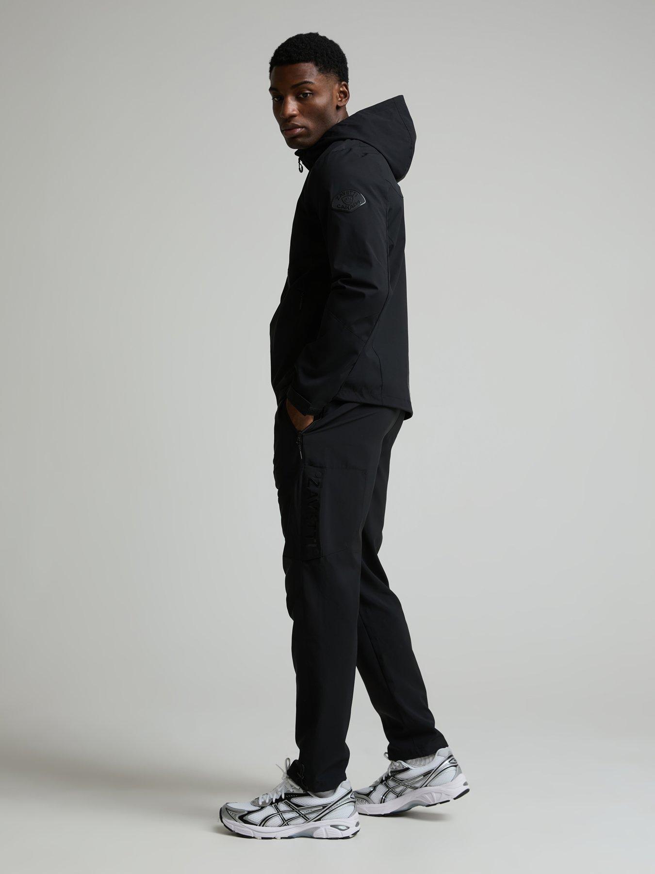 Image 3 of 5 of Zavetti Canada Bennicci Woven Elasticated Waist Trousers - Black